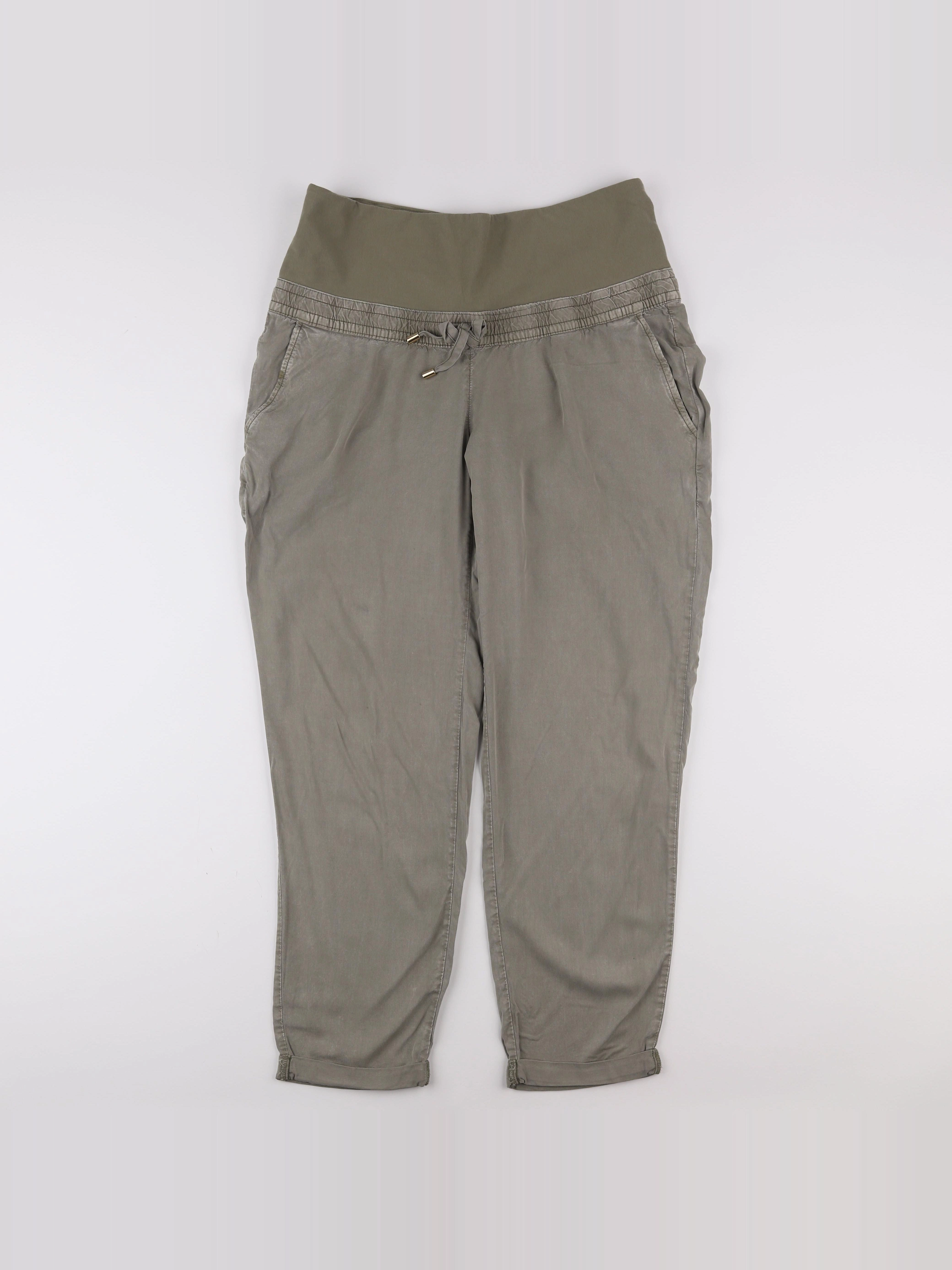 H&M - pantalon grossesse vert - 42