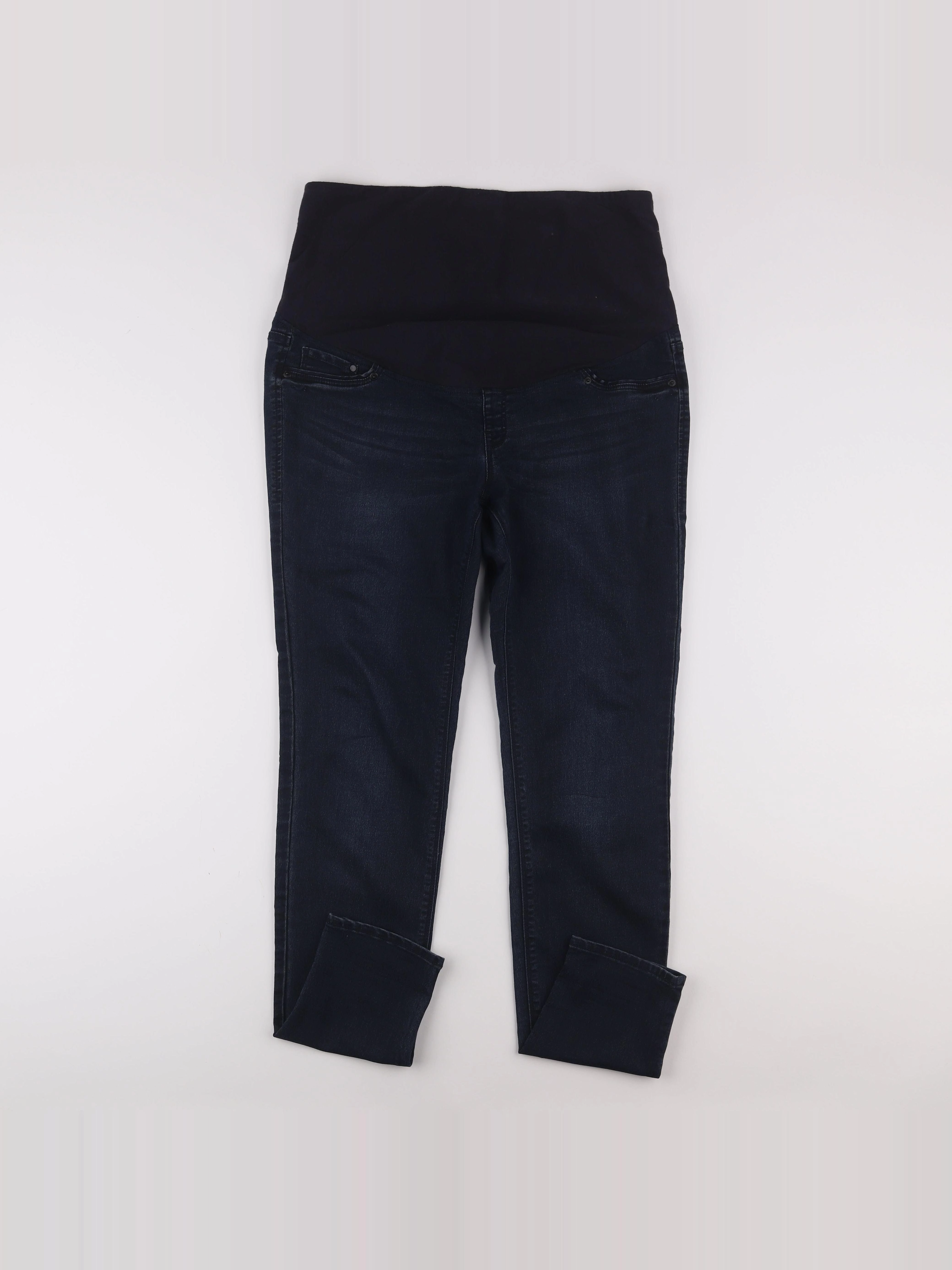 H&M - jean grossesse bleu - 44