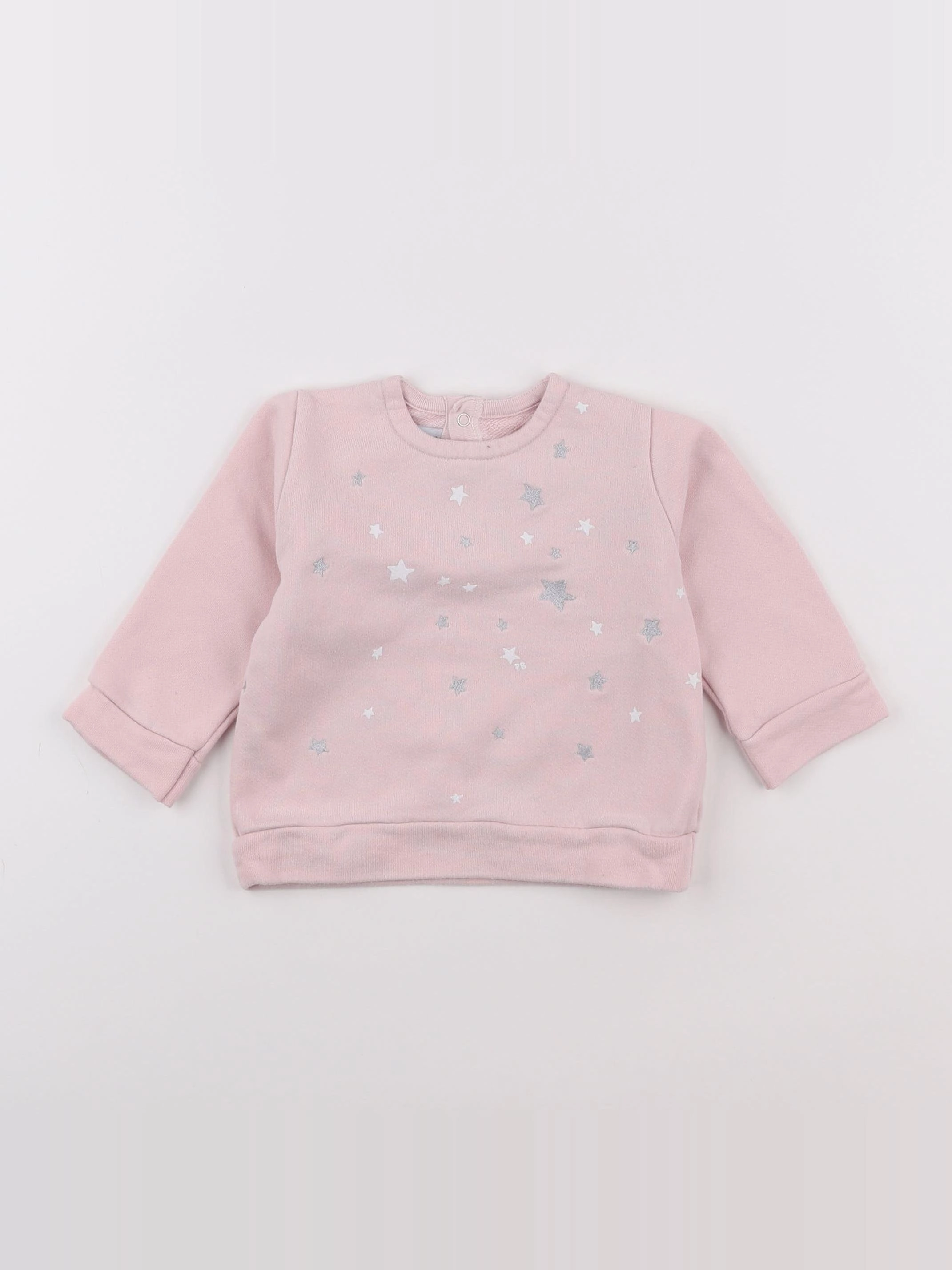 Petit Bateau - sweat rose - 12 mois