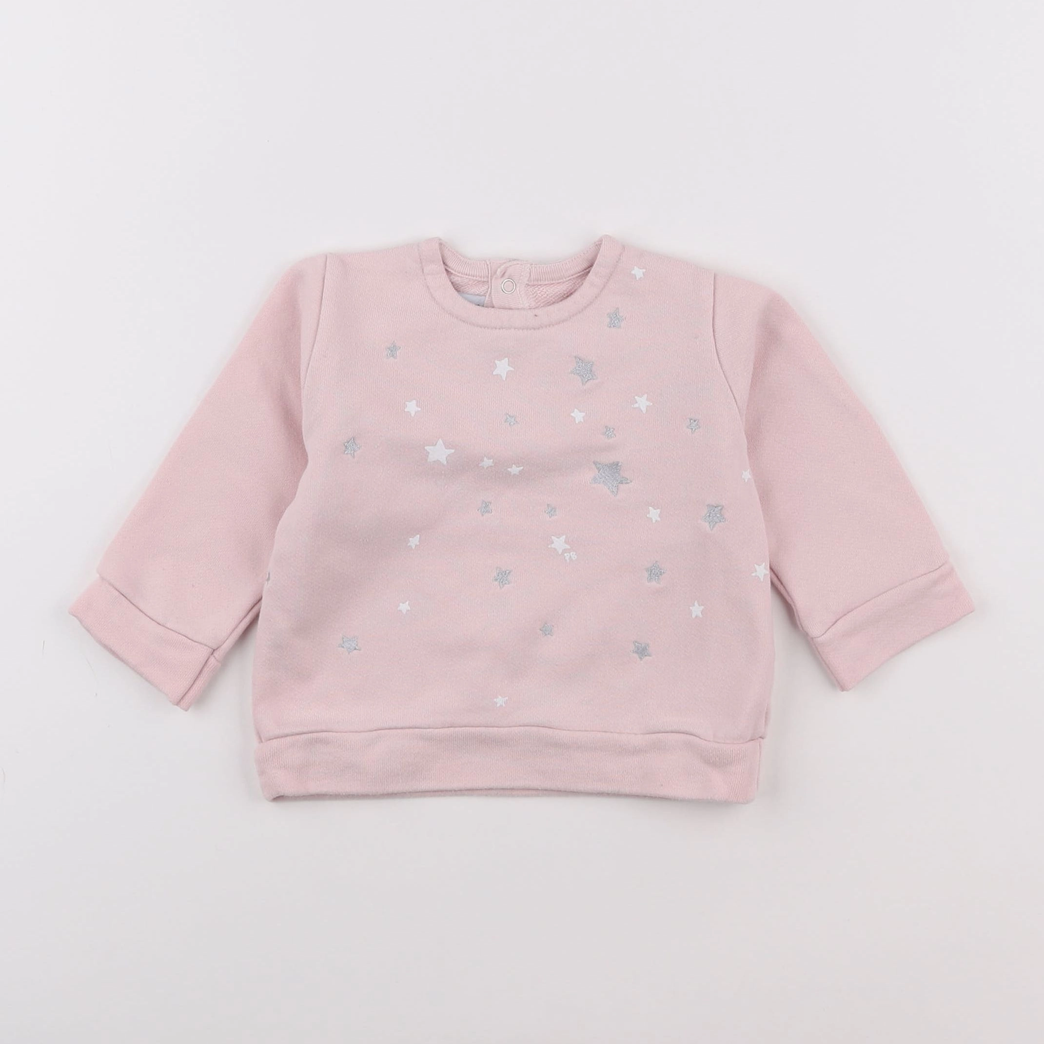 Petit Bateau - sweat rose - 12 mois