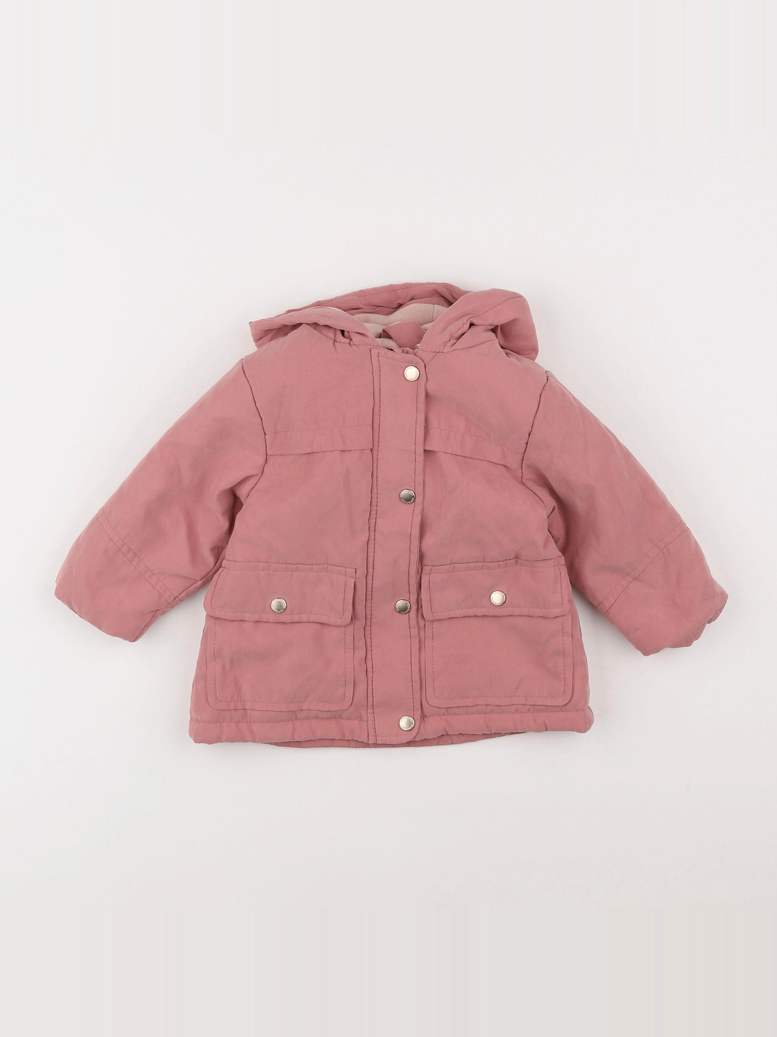 Vertbaudet - parka rose - 9 mois