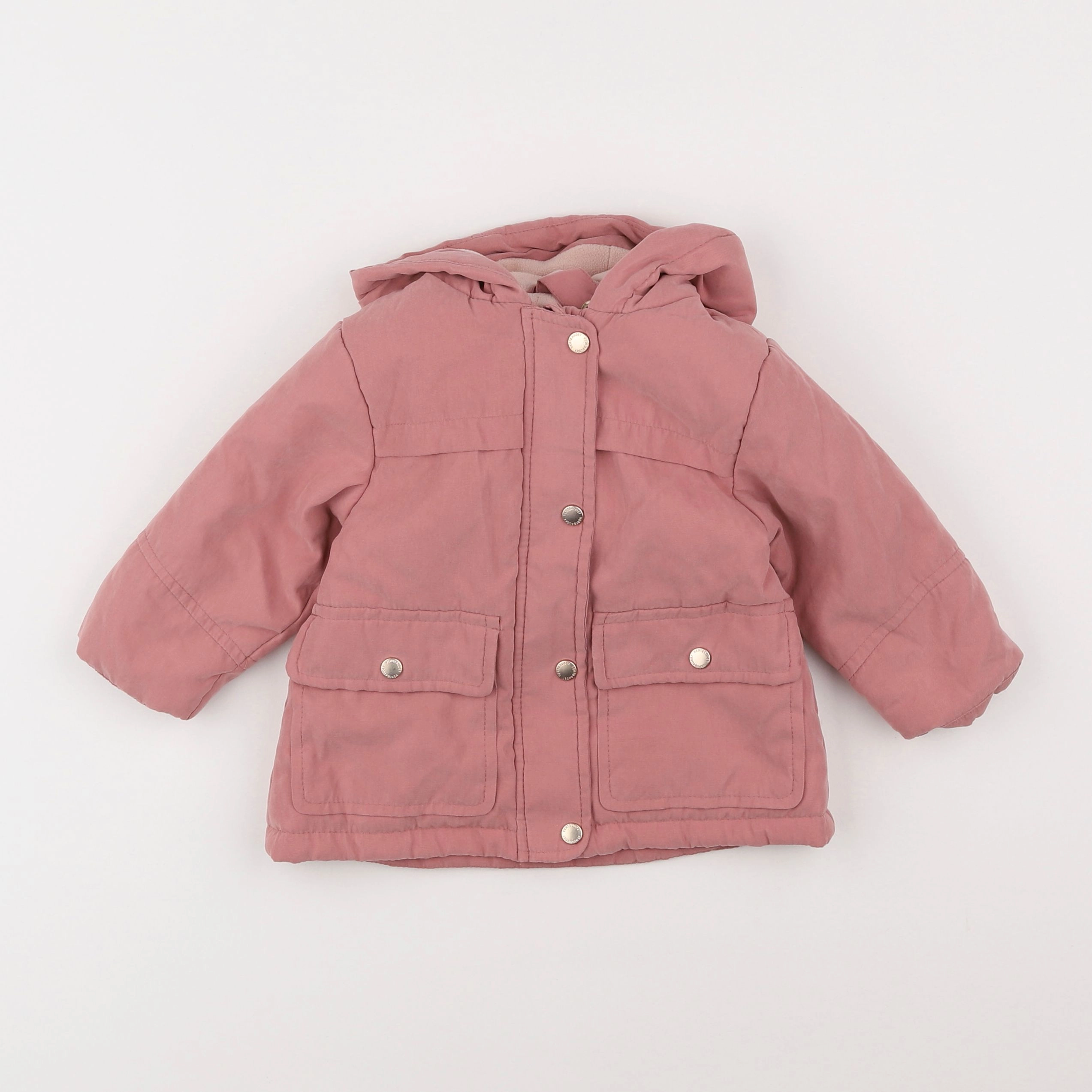 Vertbaudet - parka rose - 9 mois