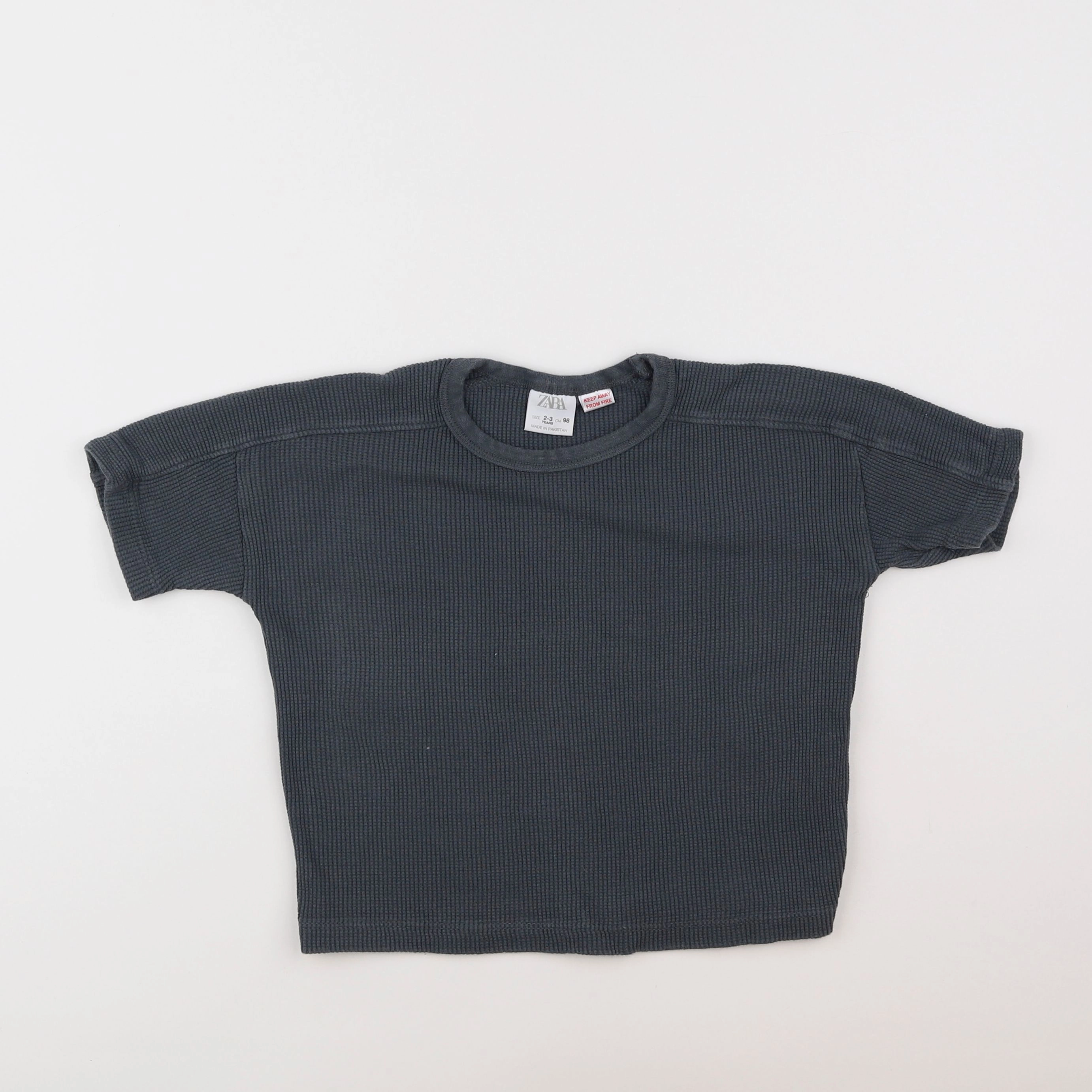 Zara - tee-shirt gris - 2/3 ans