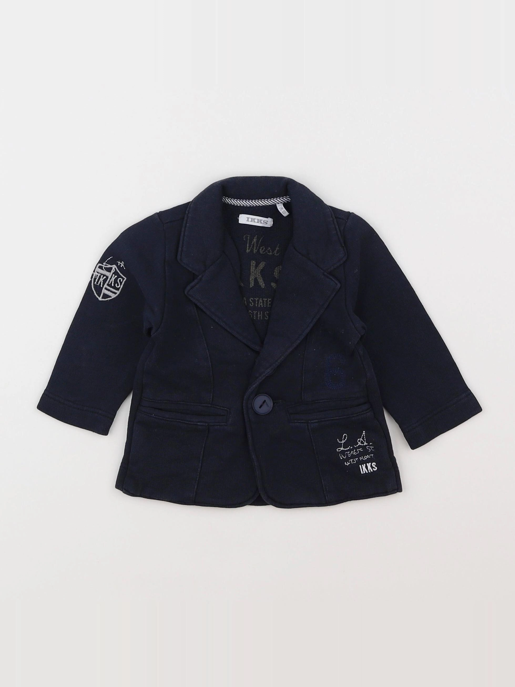 IKKS - veste bleu - 3 mois
