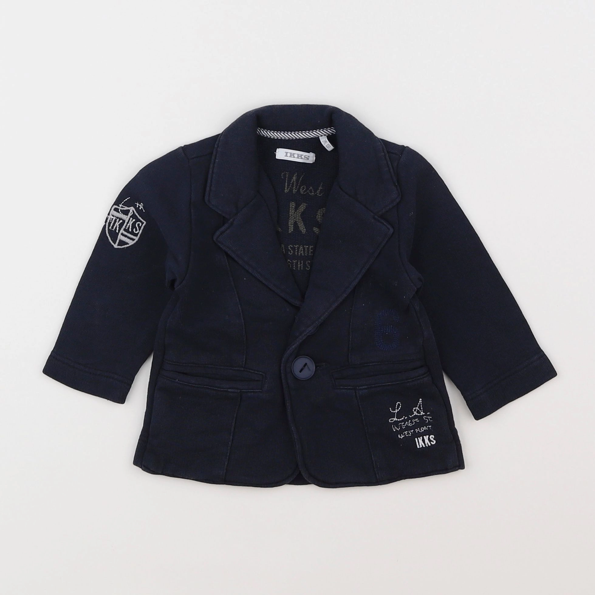 IKKS - veste bleu - 3 mois