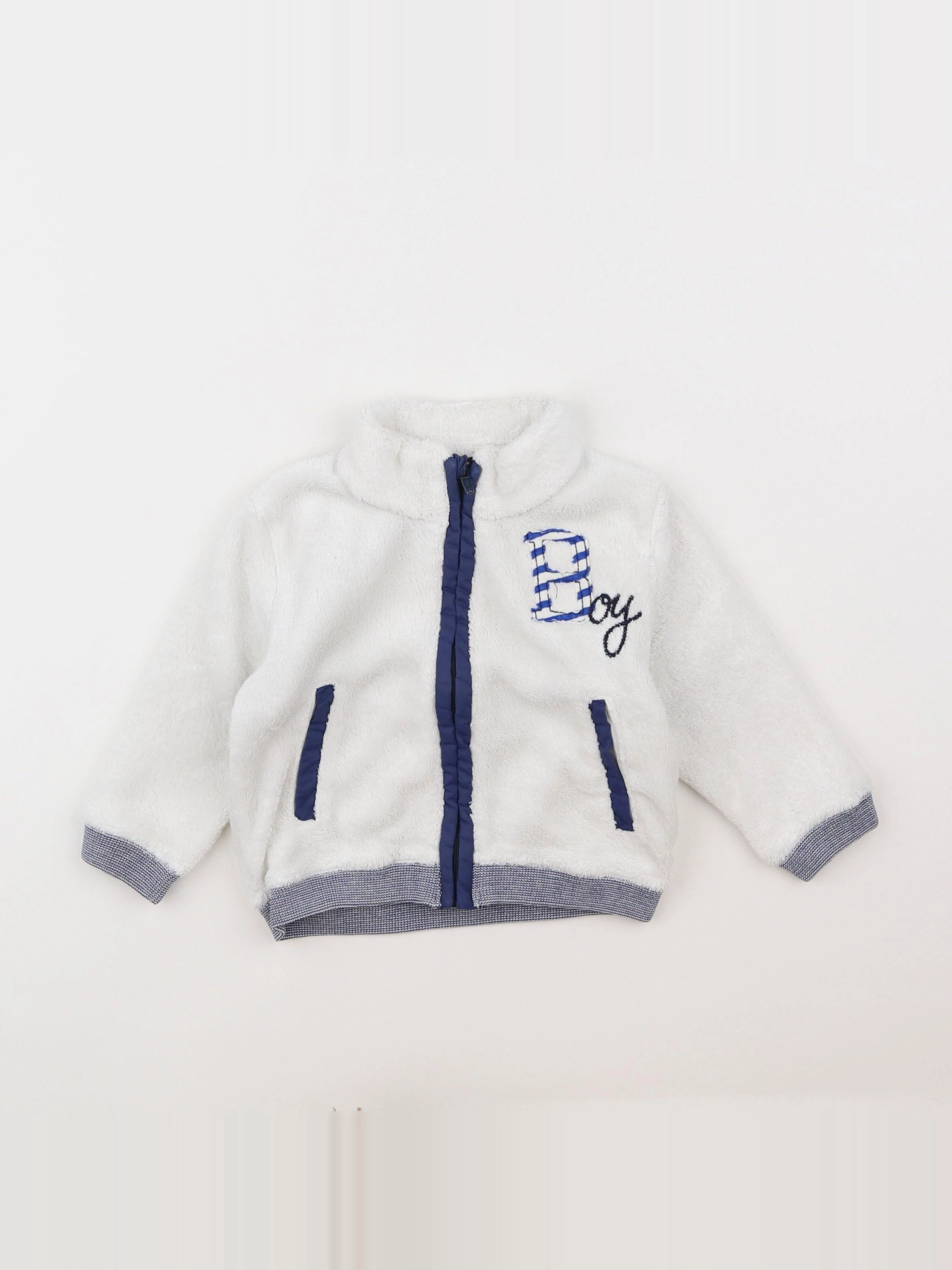IKKS - polaire blanc - 12 mois