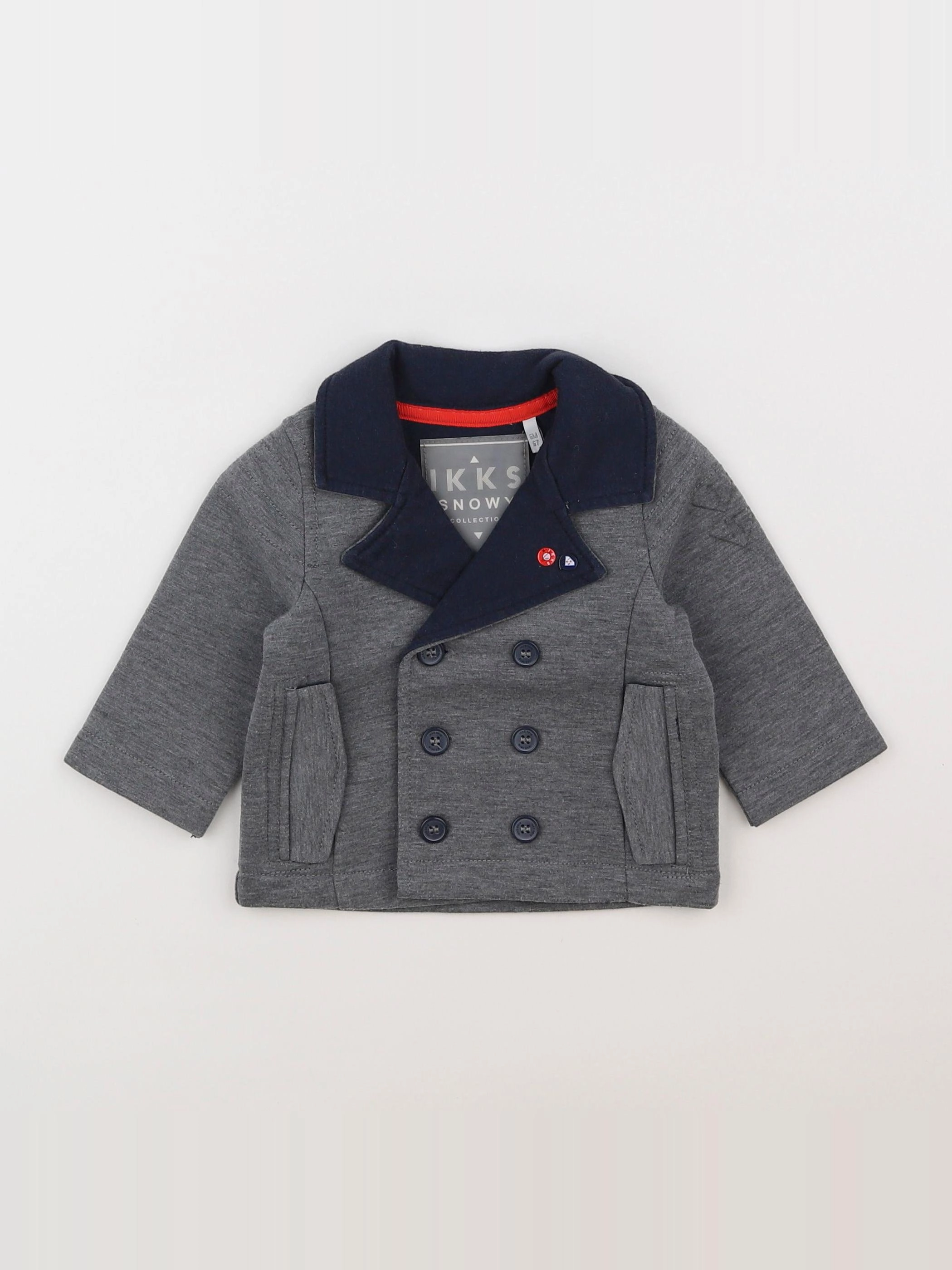 IKKS - veste gris - 6 mois