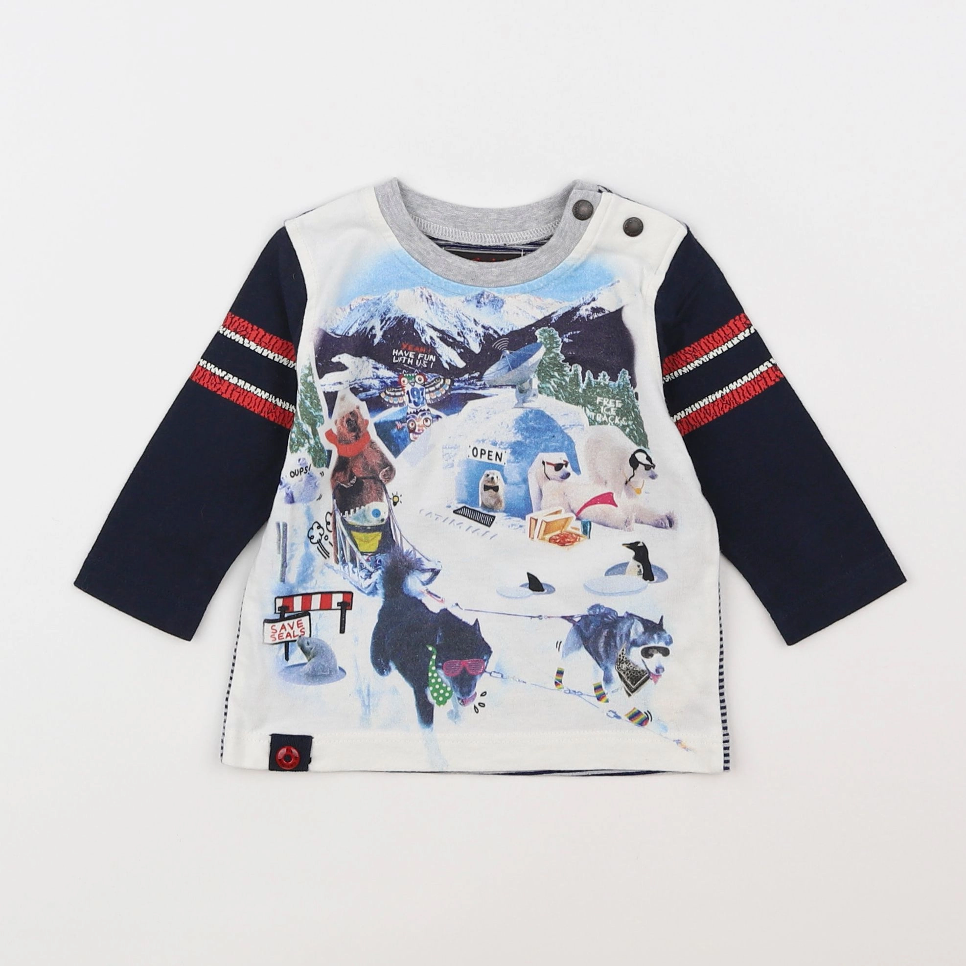 Catimini - tee-shirt blanc - 6 mois