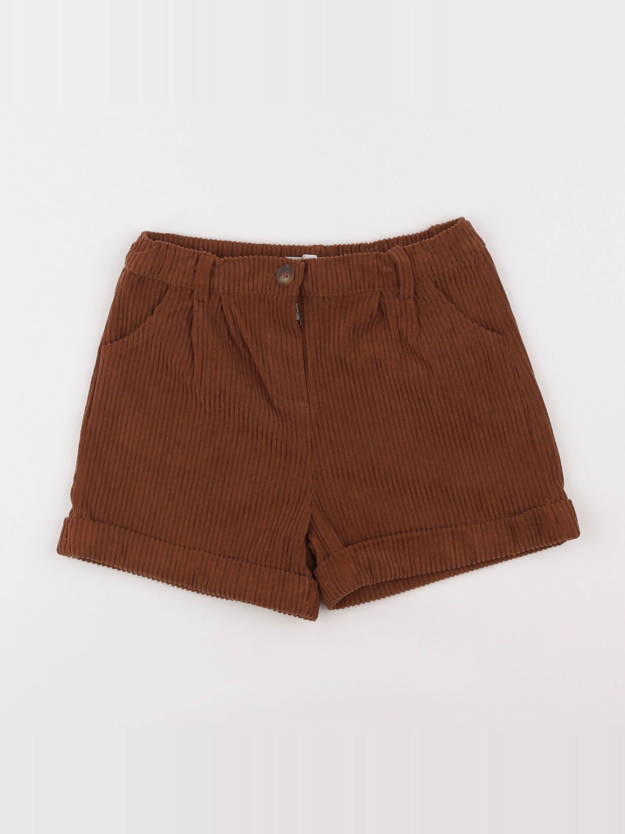 Vertbaudet - short marron - 7 ans