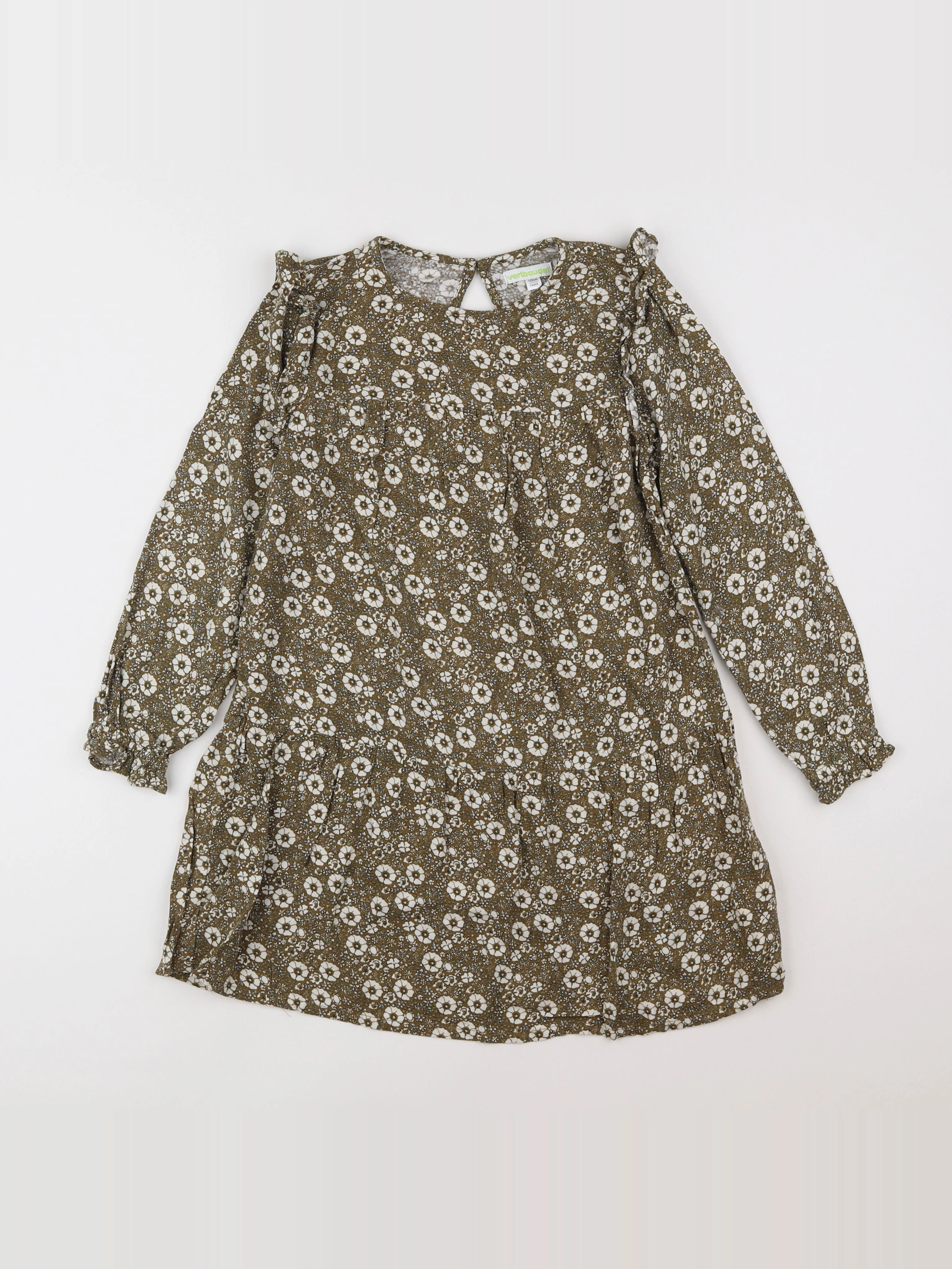 Vertbaudet - robe vert - 7 ans