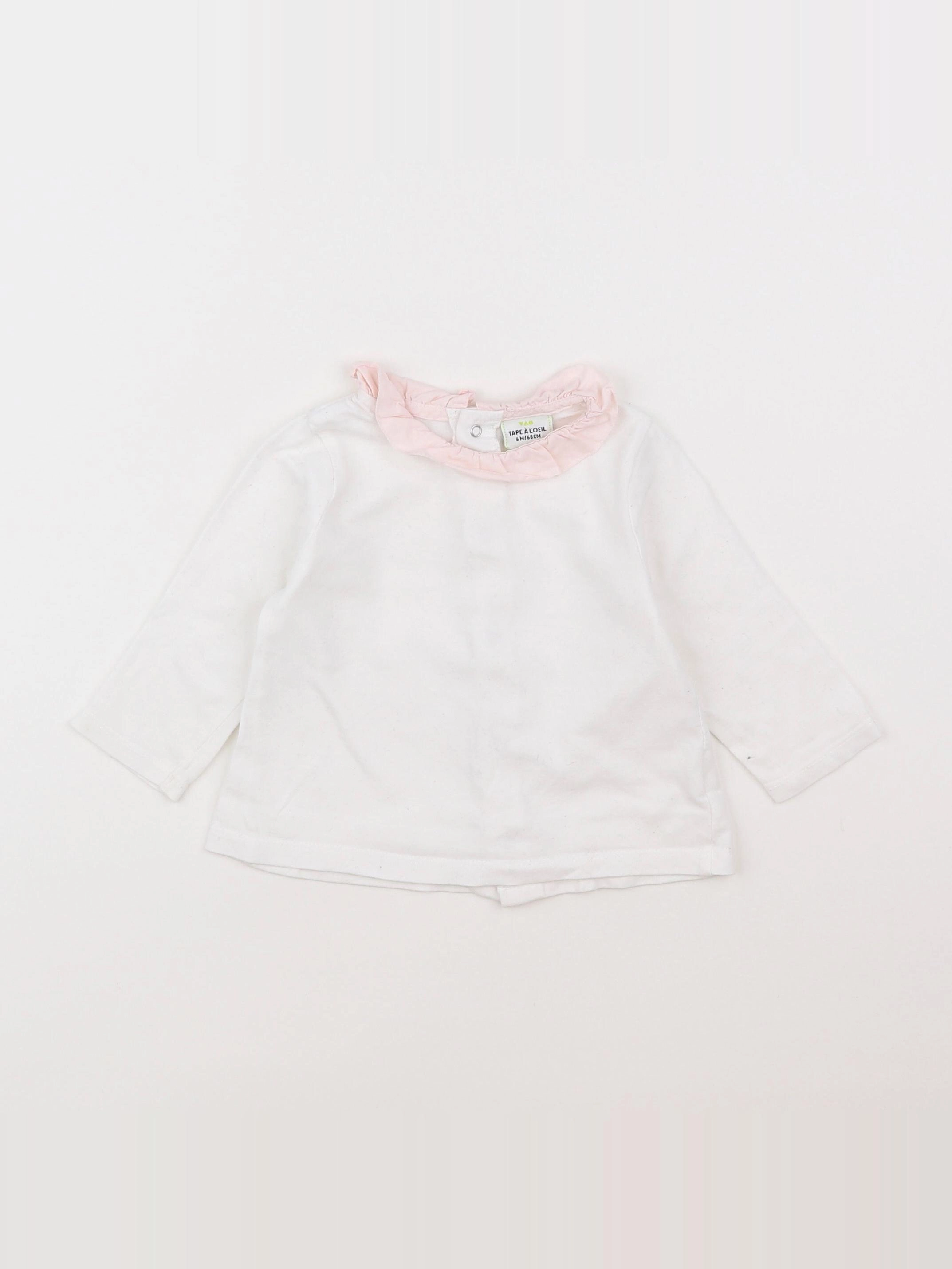 Tape à l'oeil - tee-shirt blanc - 6 mois