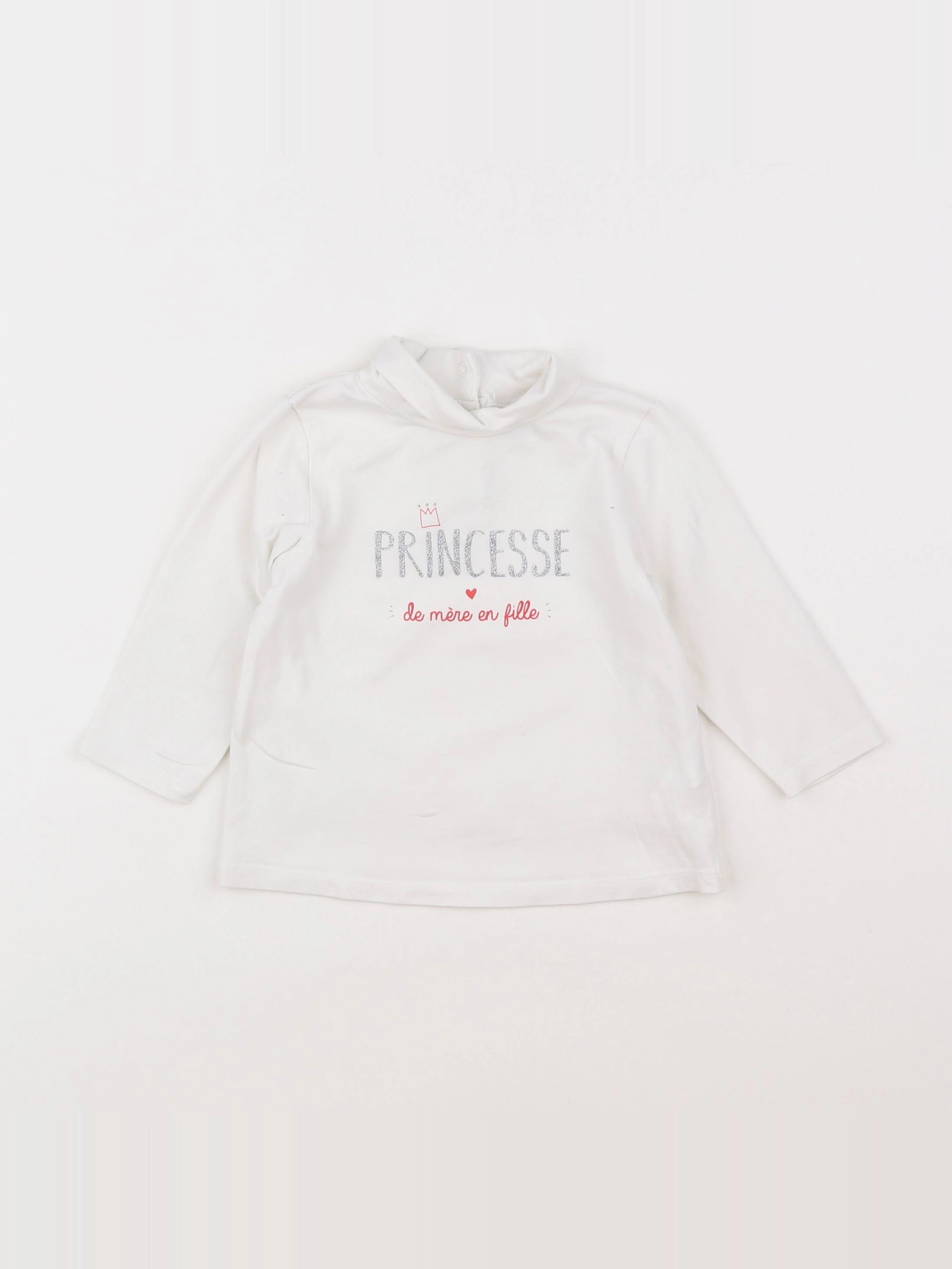 Tape à l'oeil - tee-shirt blanc - 12 mois