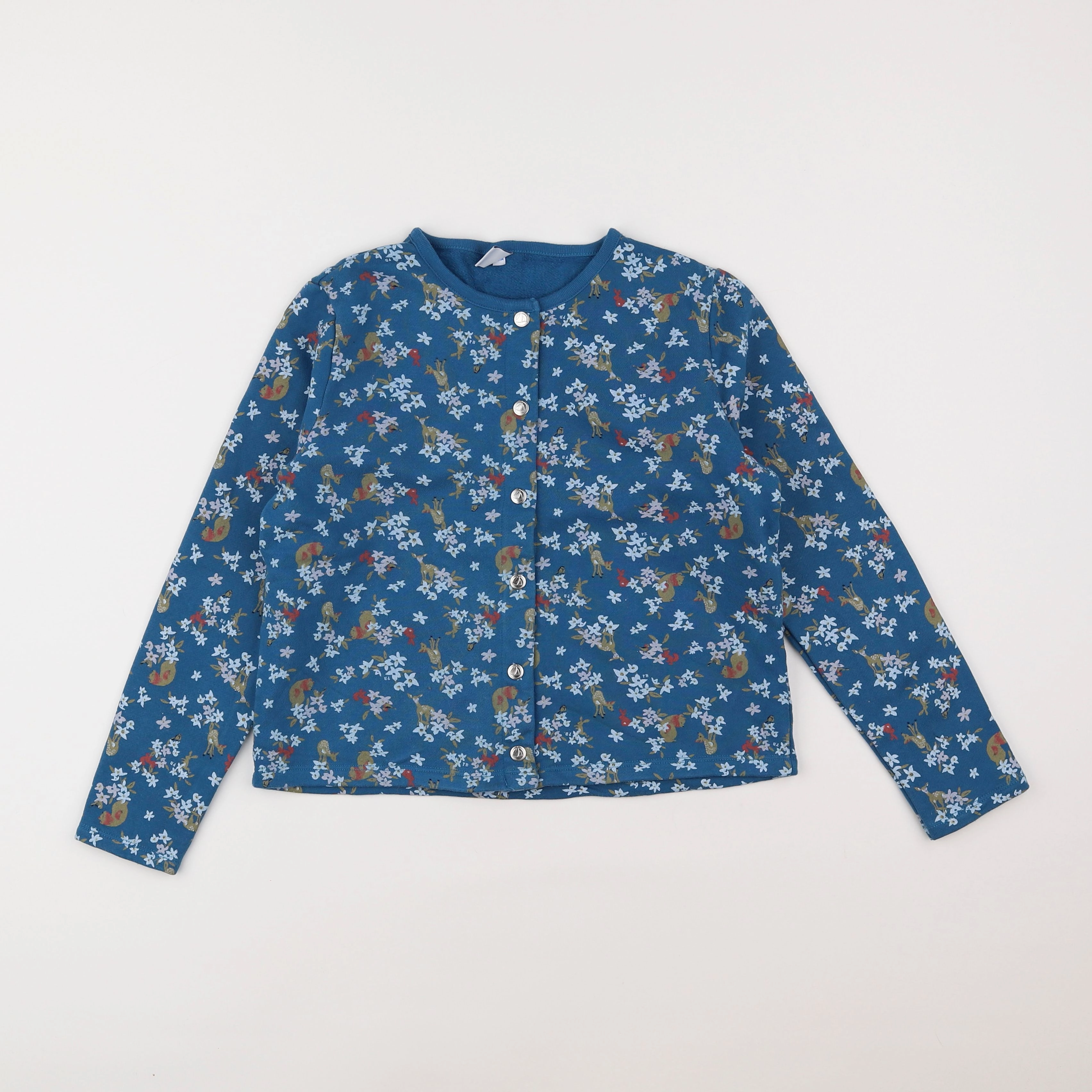 Petit Bateau - sweat bleu - 10 ans