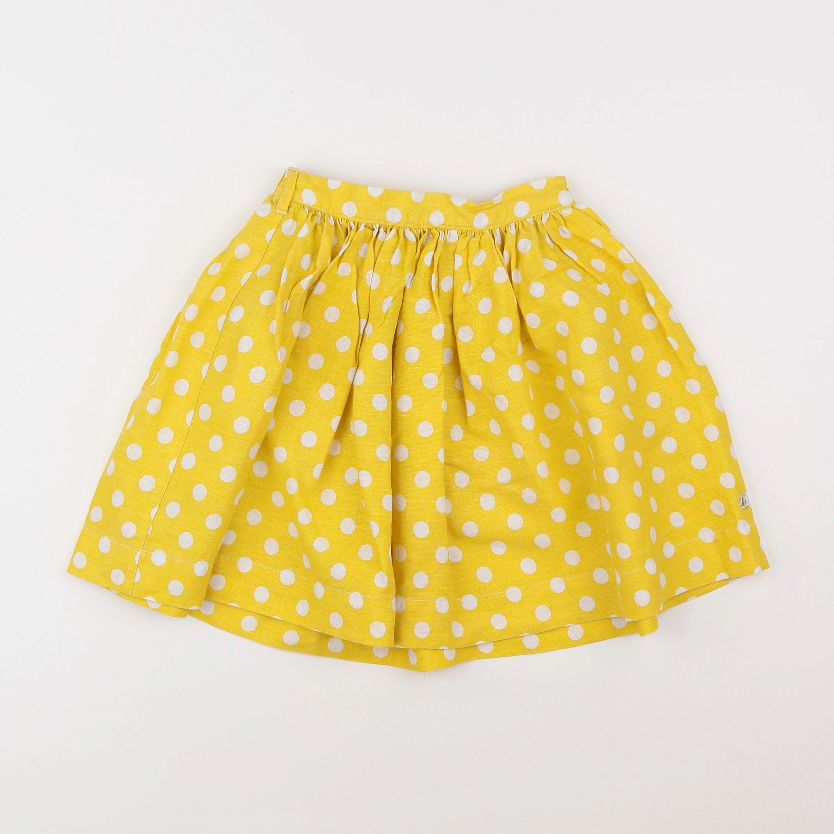 Petit Bateau - jupe blanc, jaune - 10 ans