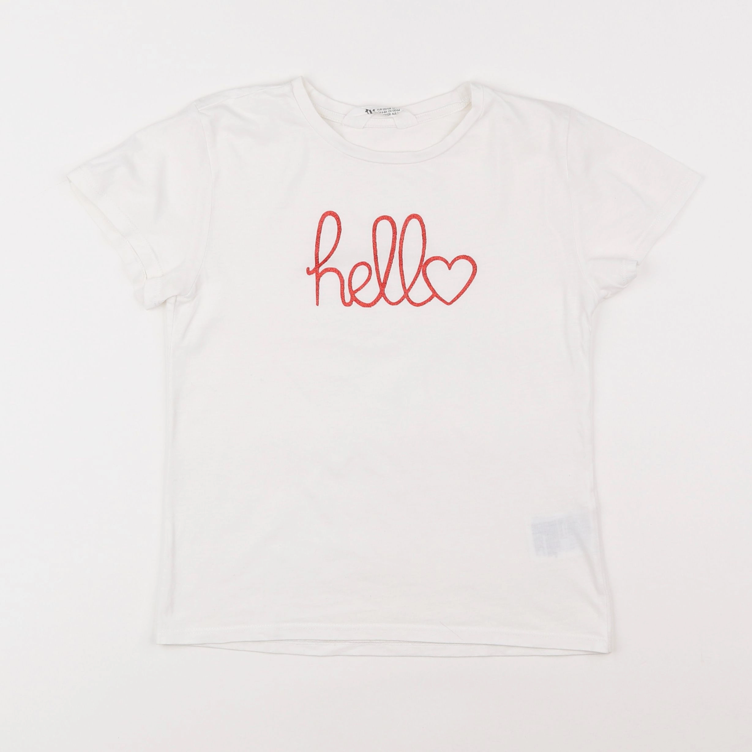 H&M - tee-shirt blanc - 6/8 ans