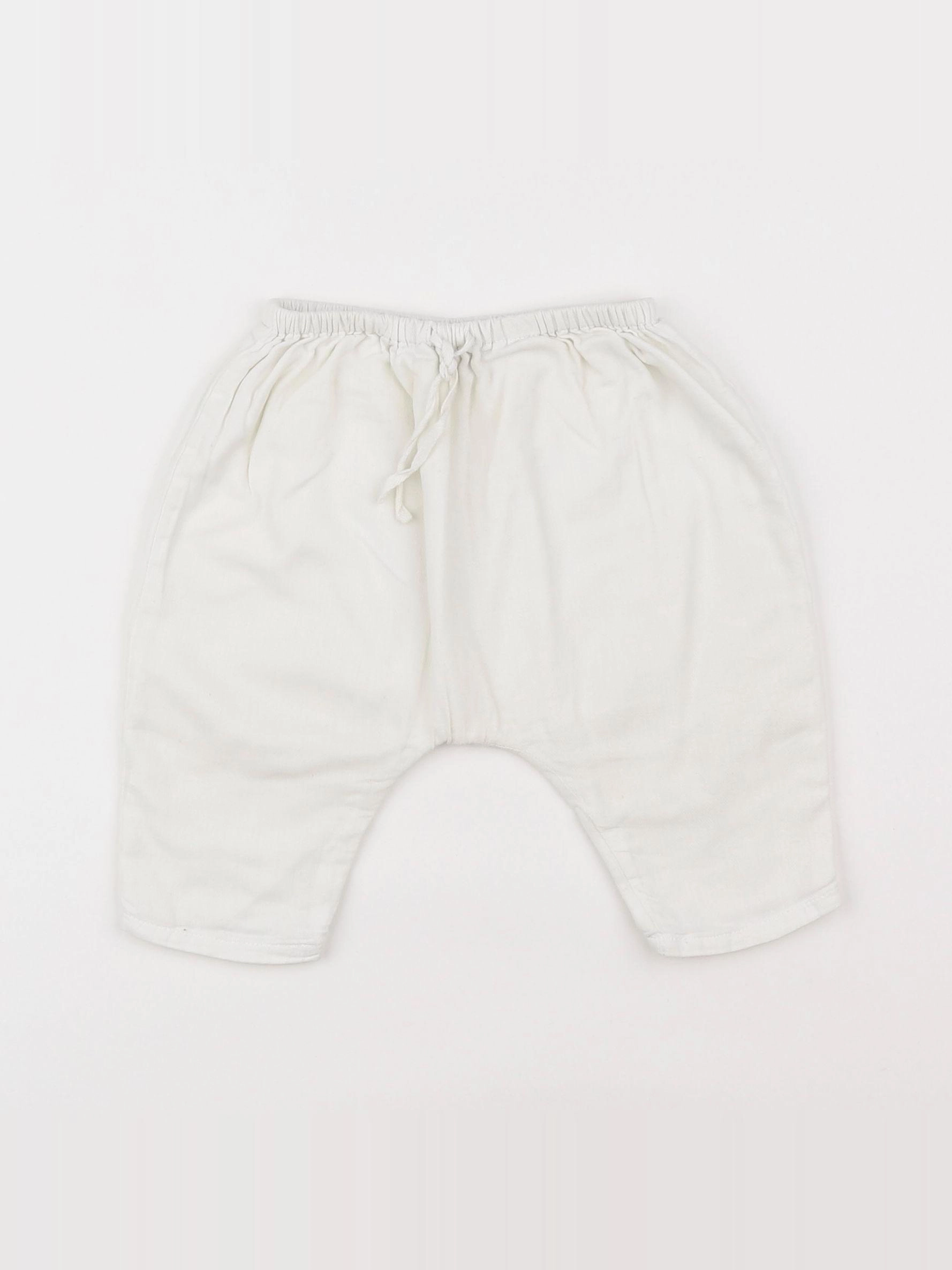 Boutchou - pantalon blanc - 3 mois