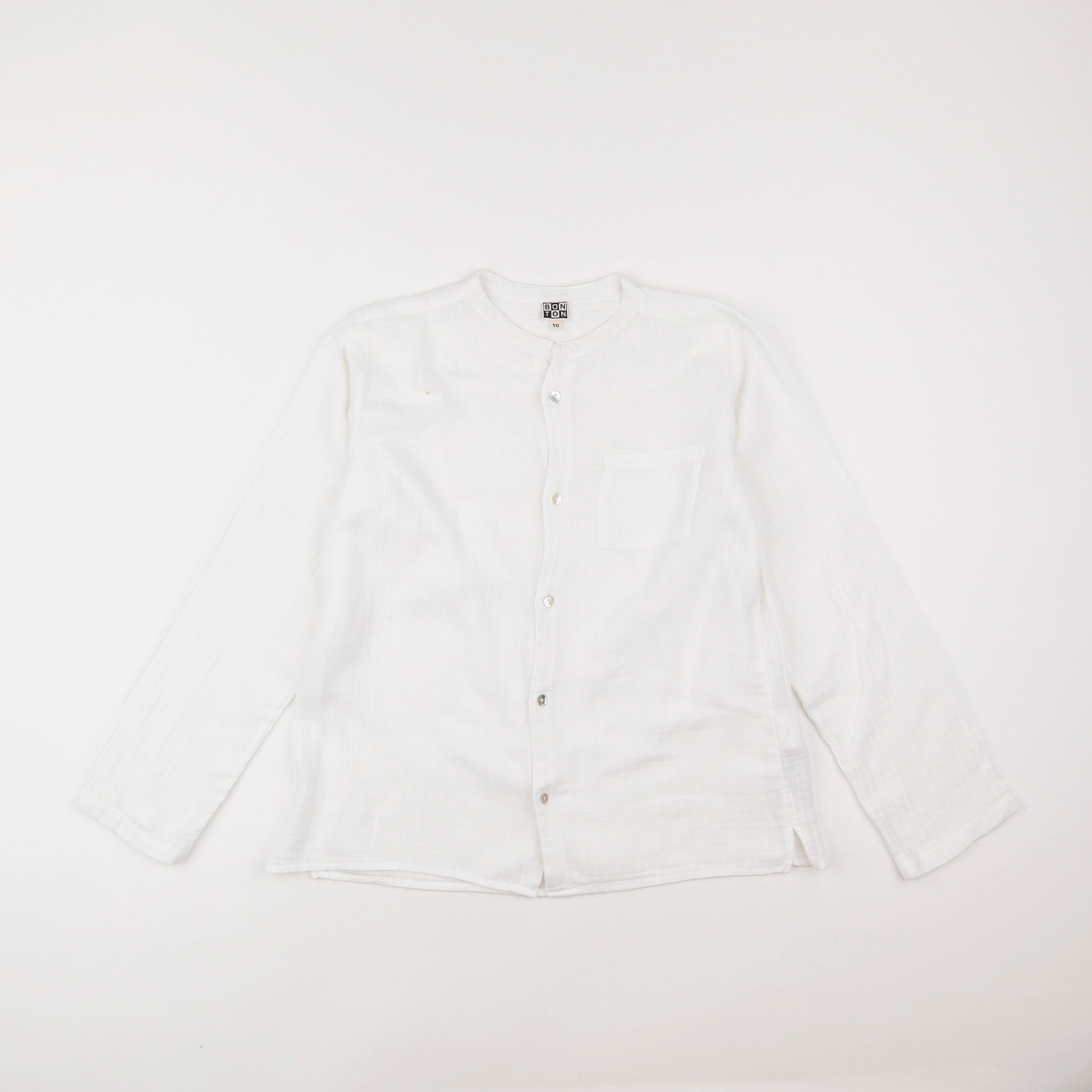 Bonton - chemise blanc - 10 ans