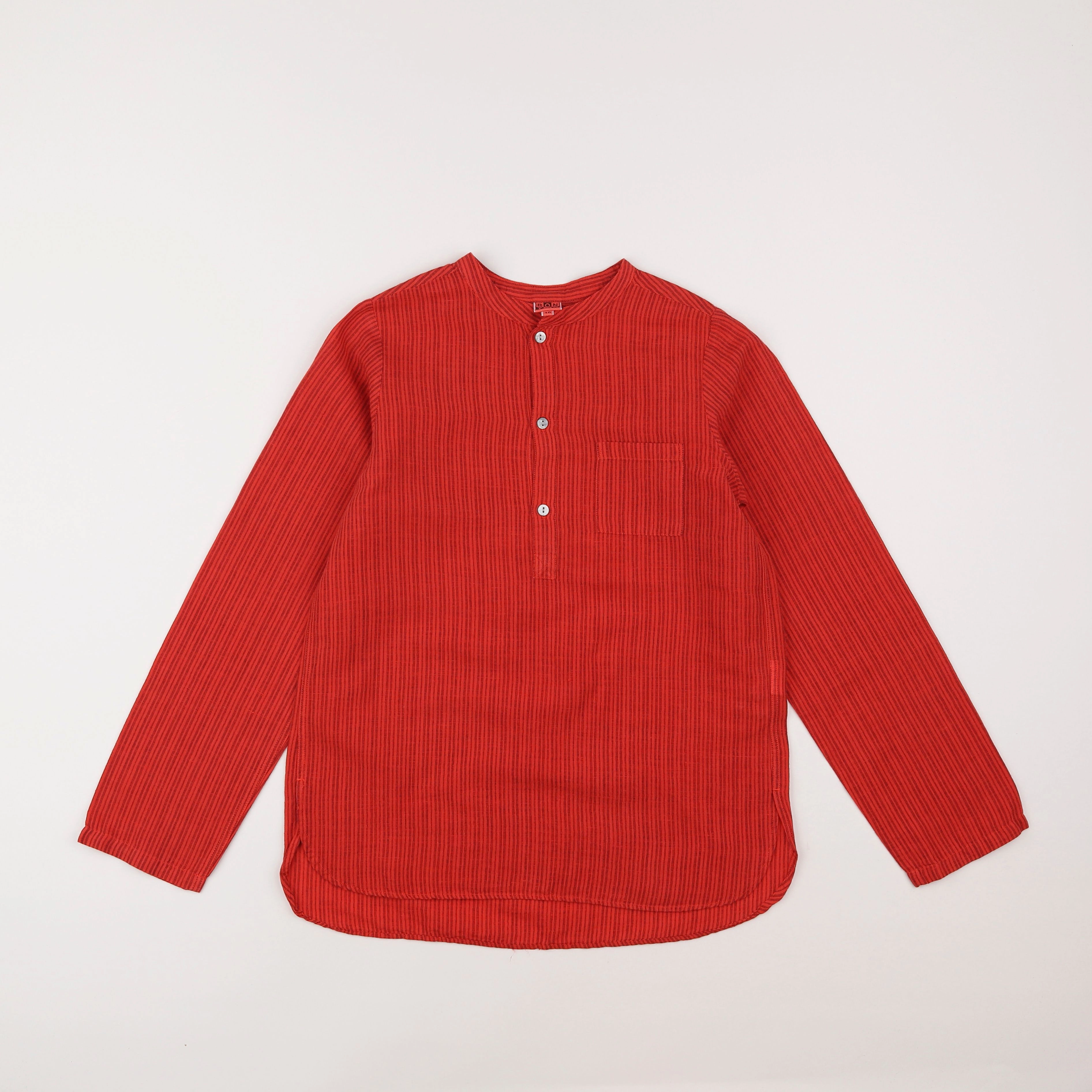 Bonton - chemise rouge - 10 ans