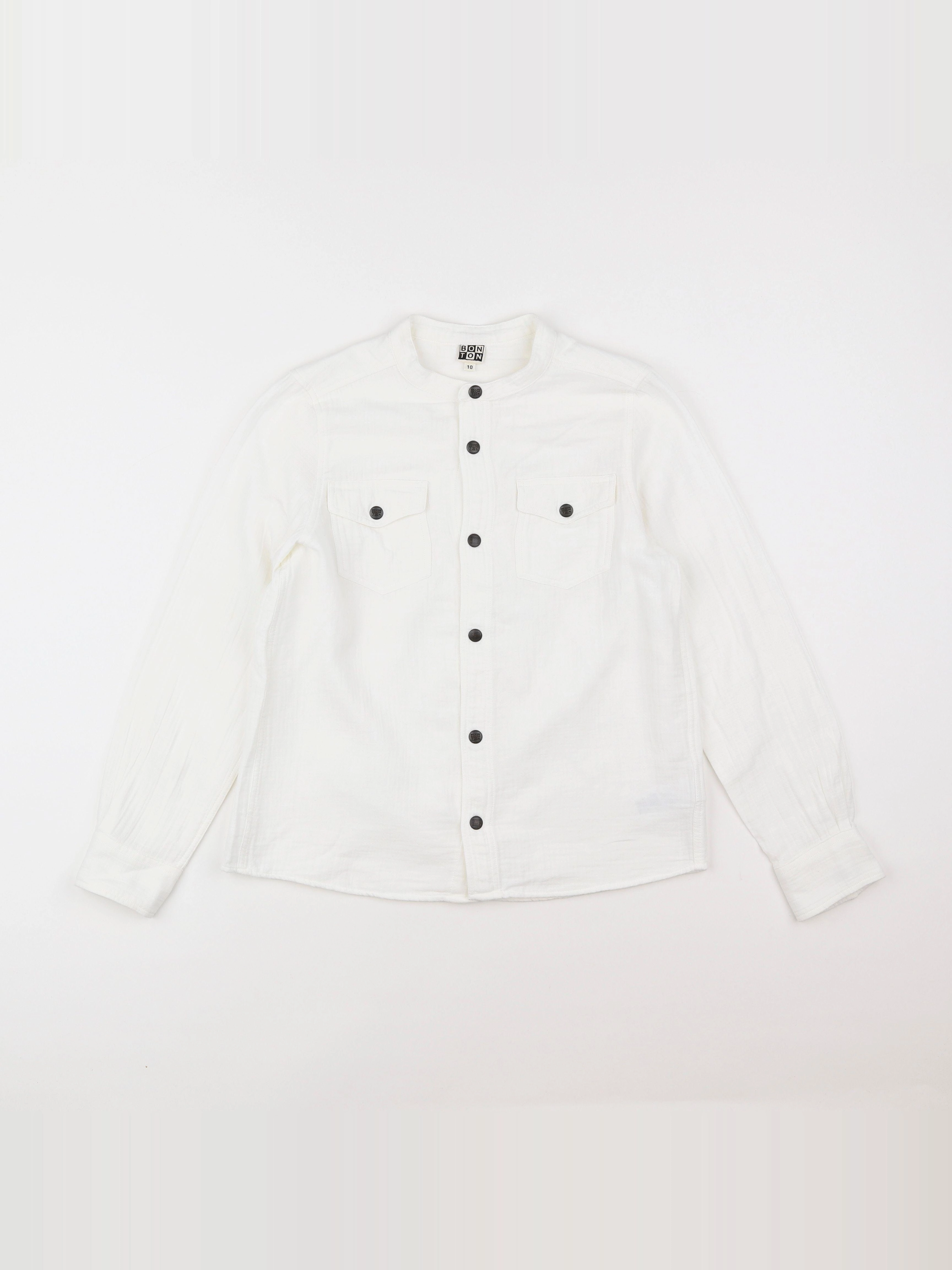 Bonton - chemise blanc - 10 ans