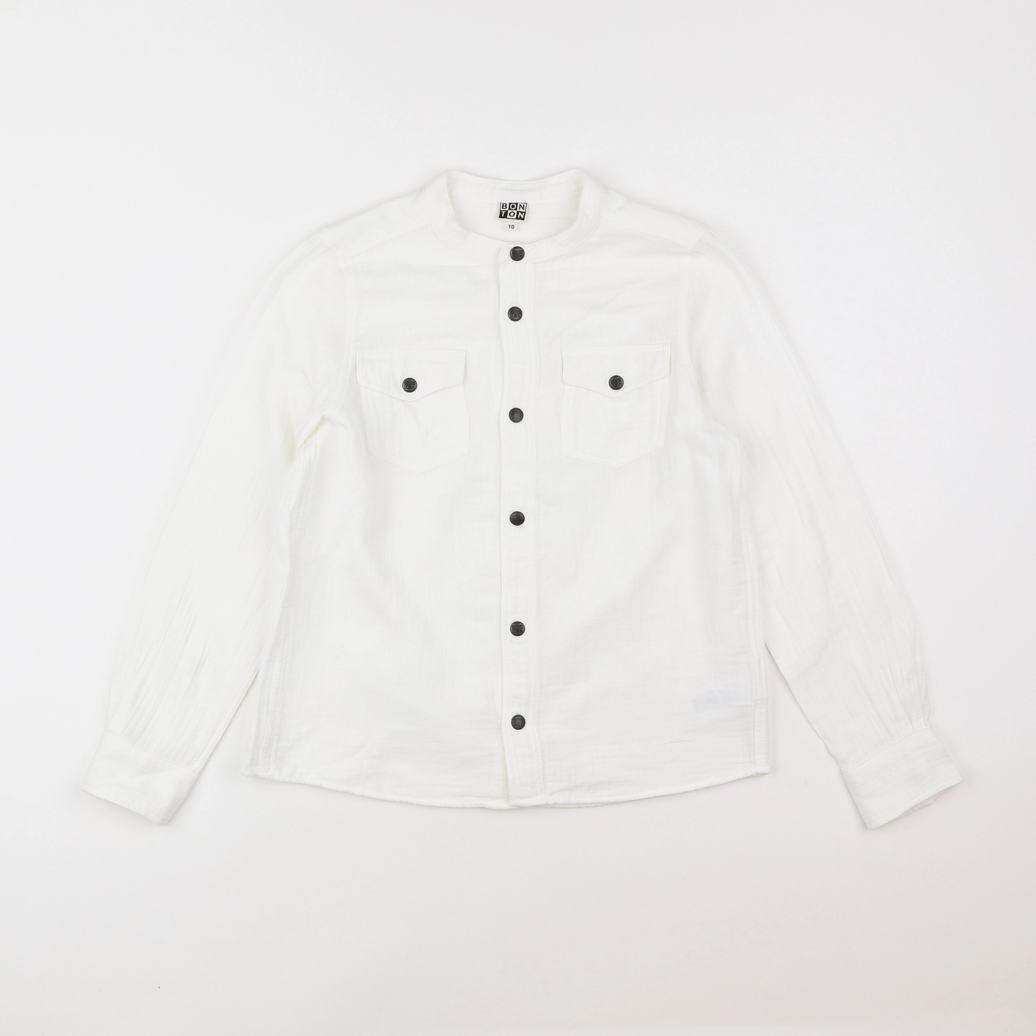 Bonton - chemise blanc - 10 ans