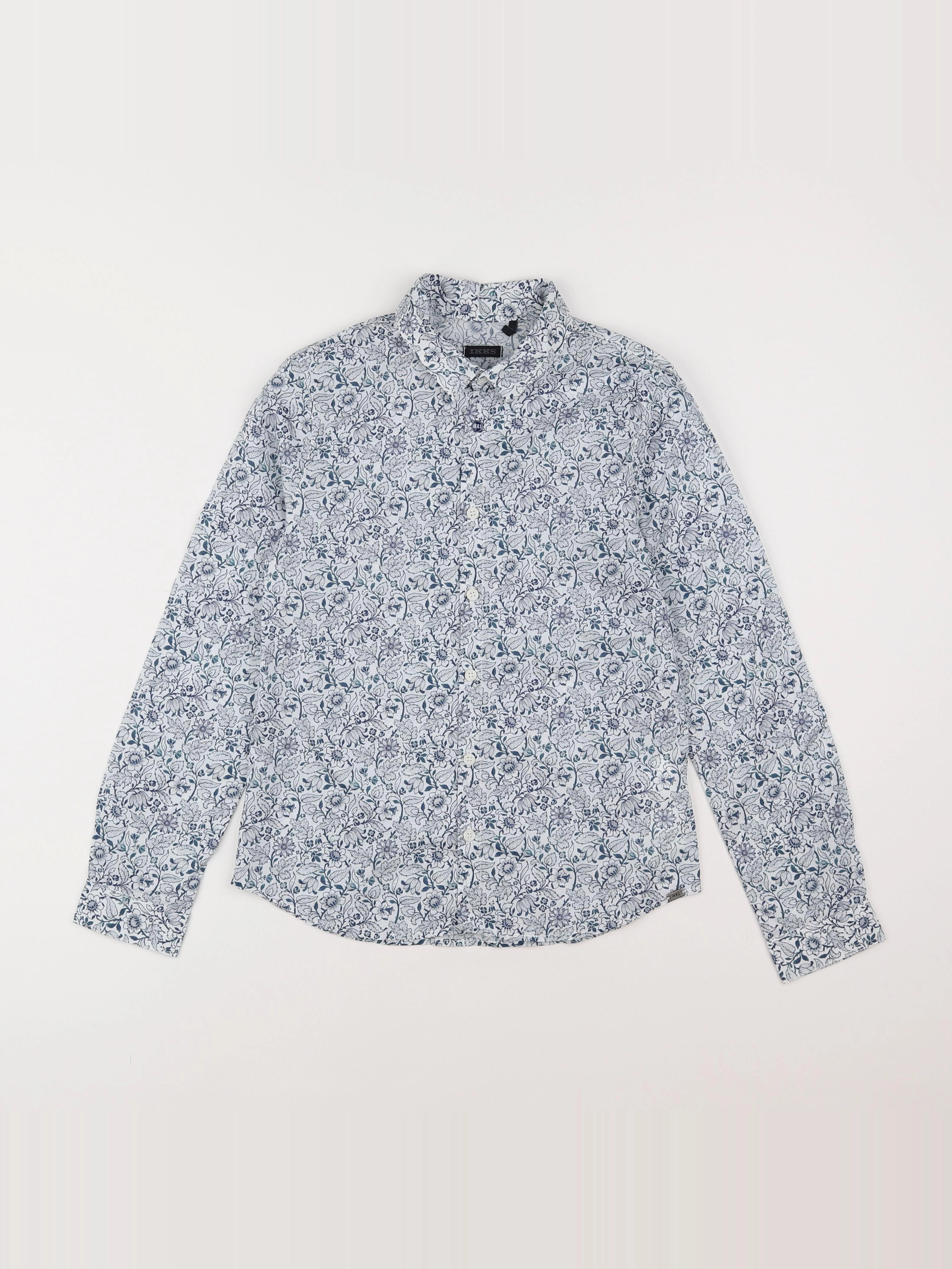 IKKS - chemise blanc, bleu - 10 ans