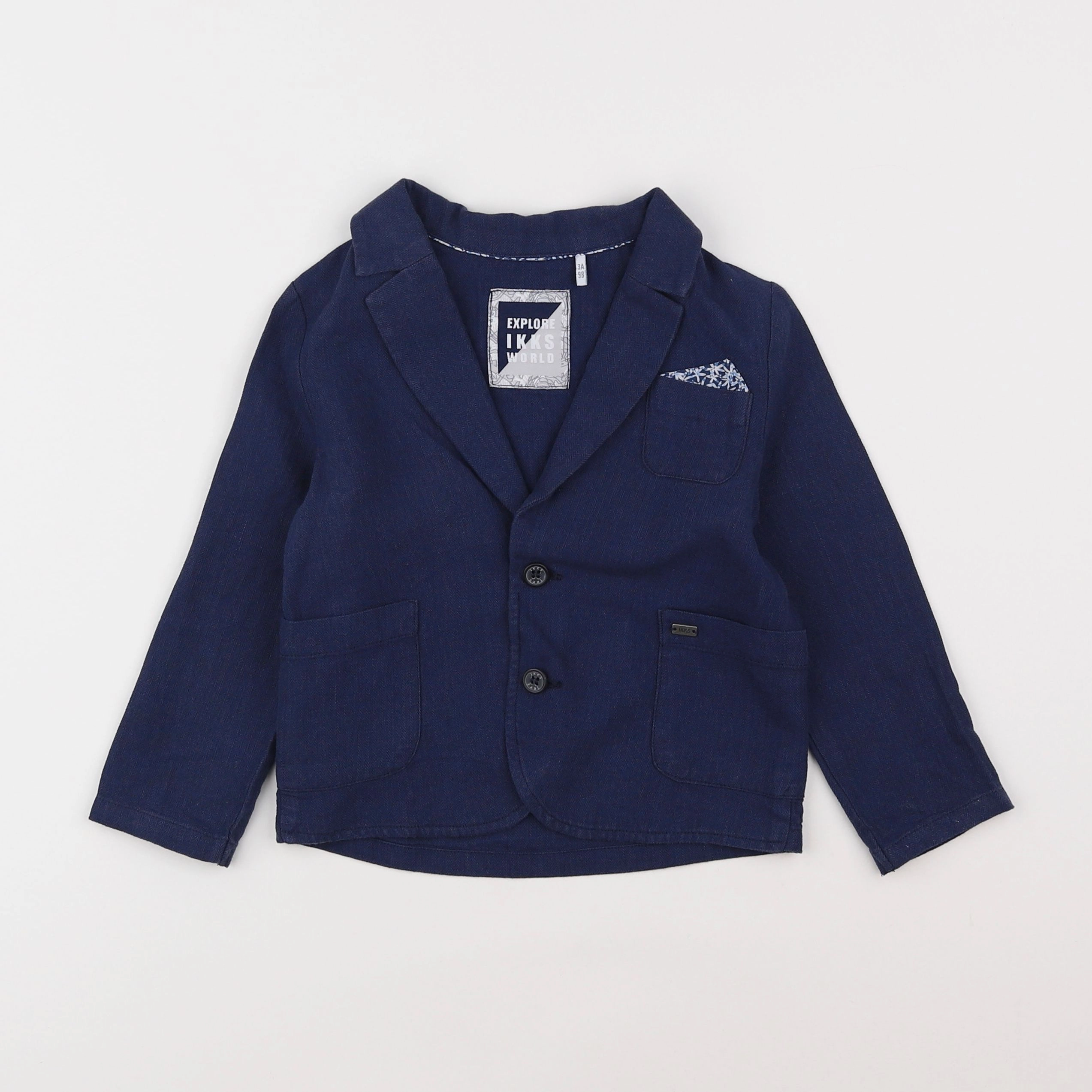 IKKS - veste bleu - 3 ans