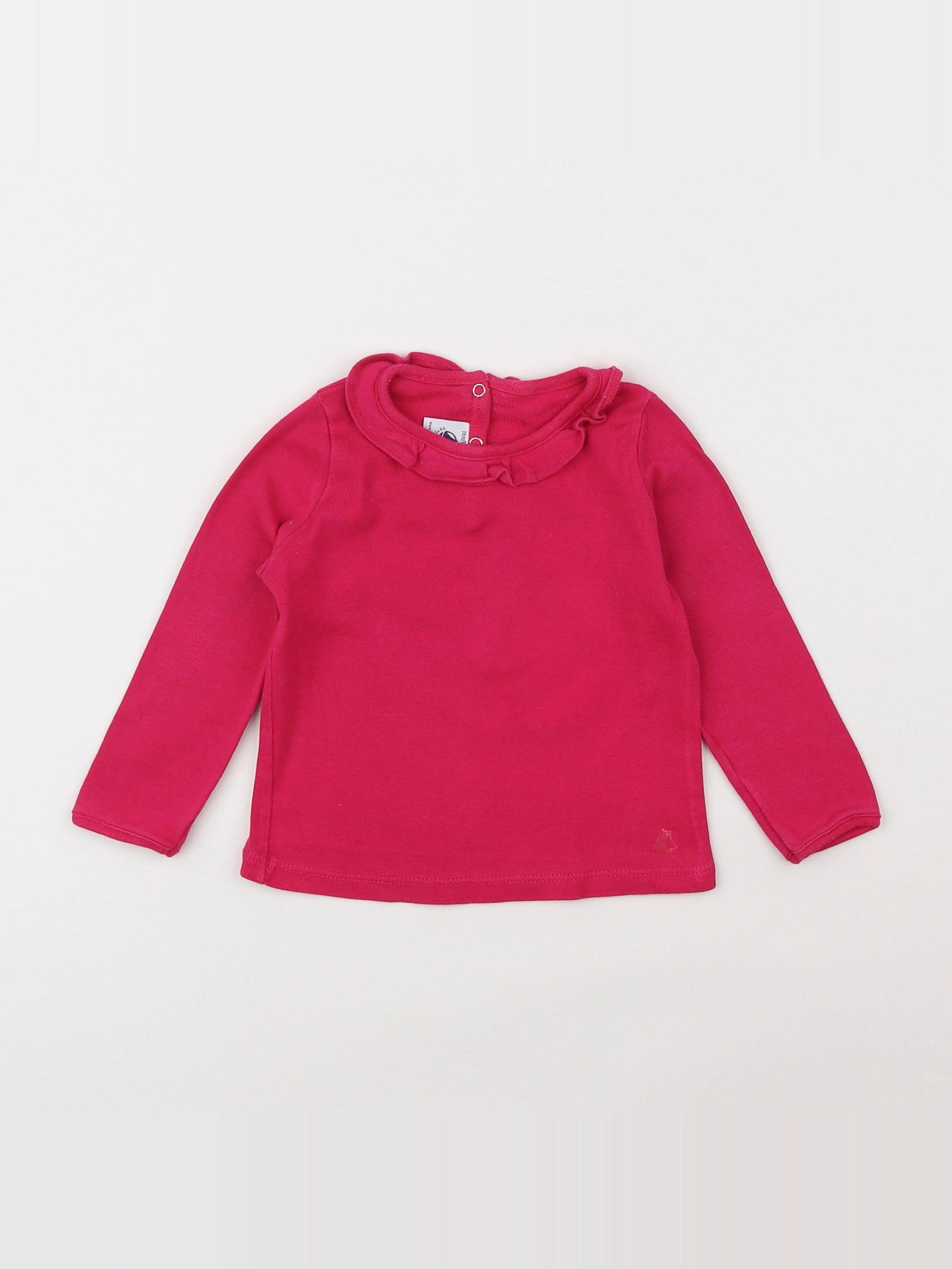 Petit Bateau - tee-shirt rose - 18 mois