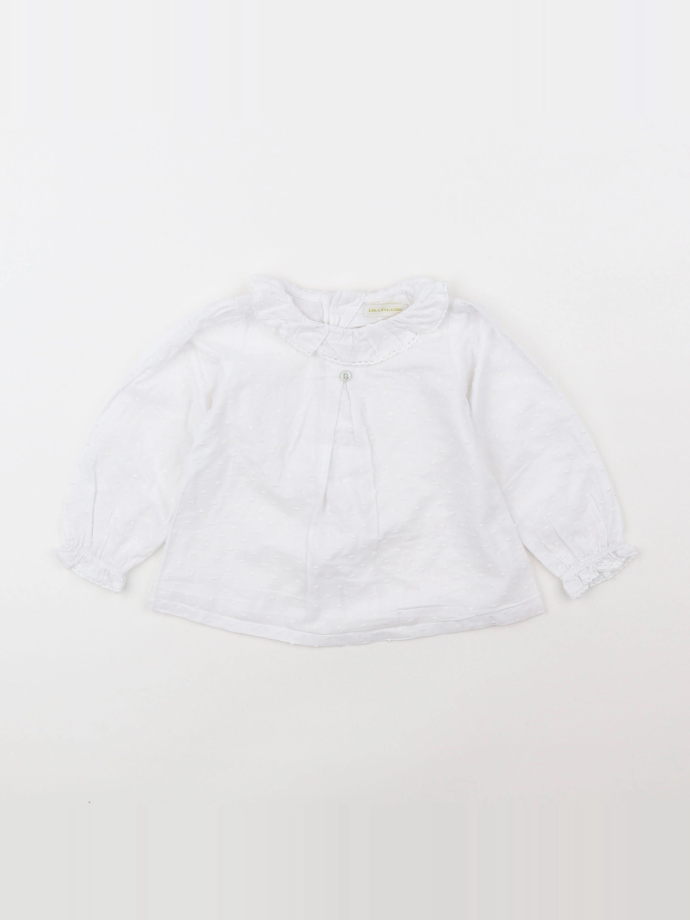 Lola Palacios - blouse blanc - 18 mois