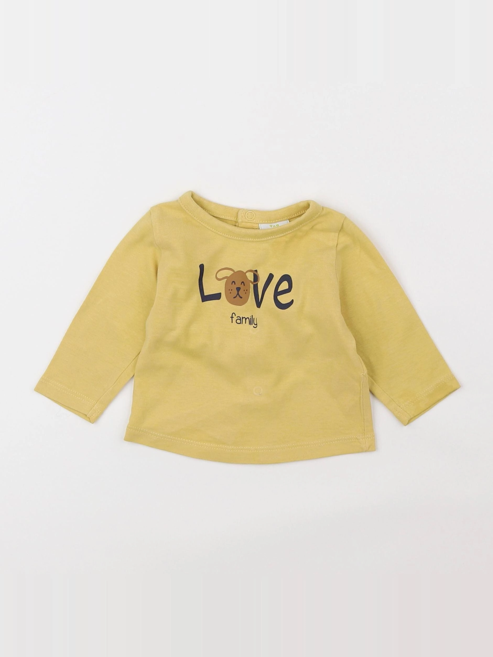 Tape à l'oeil - tee-shirt jaune - 3 mois