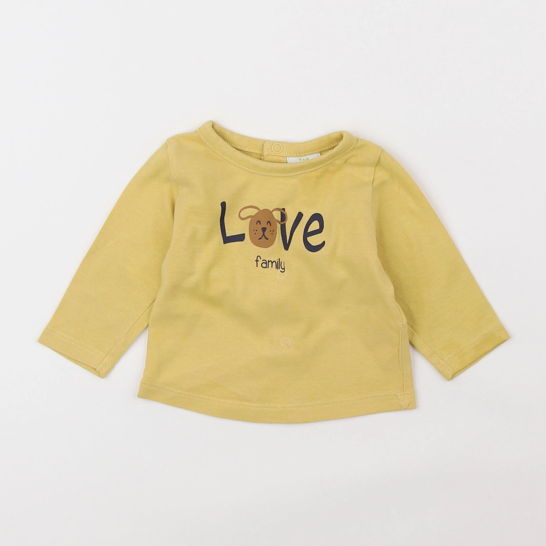 Tape à l'oeil - tee-shirt jaune - 3 mois