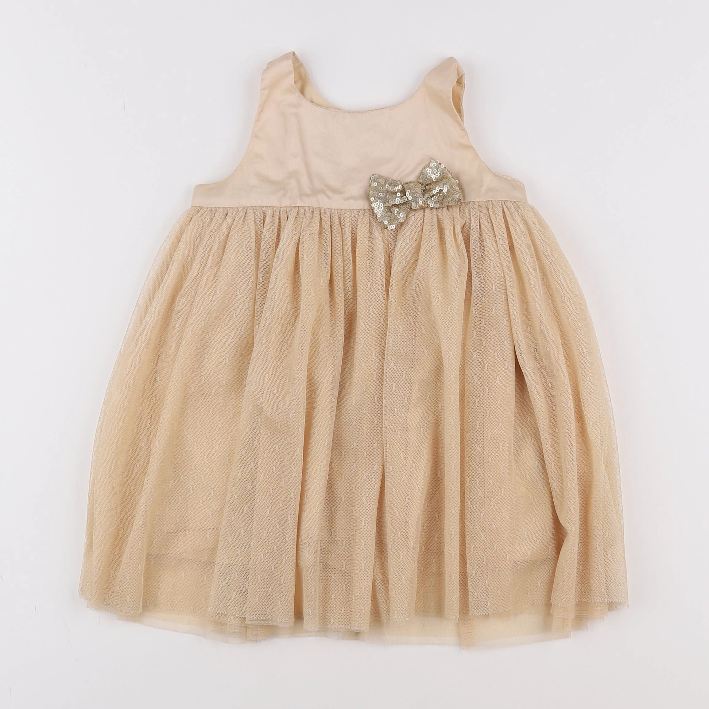 Vertbaudet - robe or - 2 ans