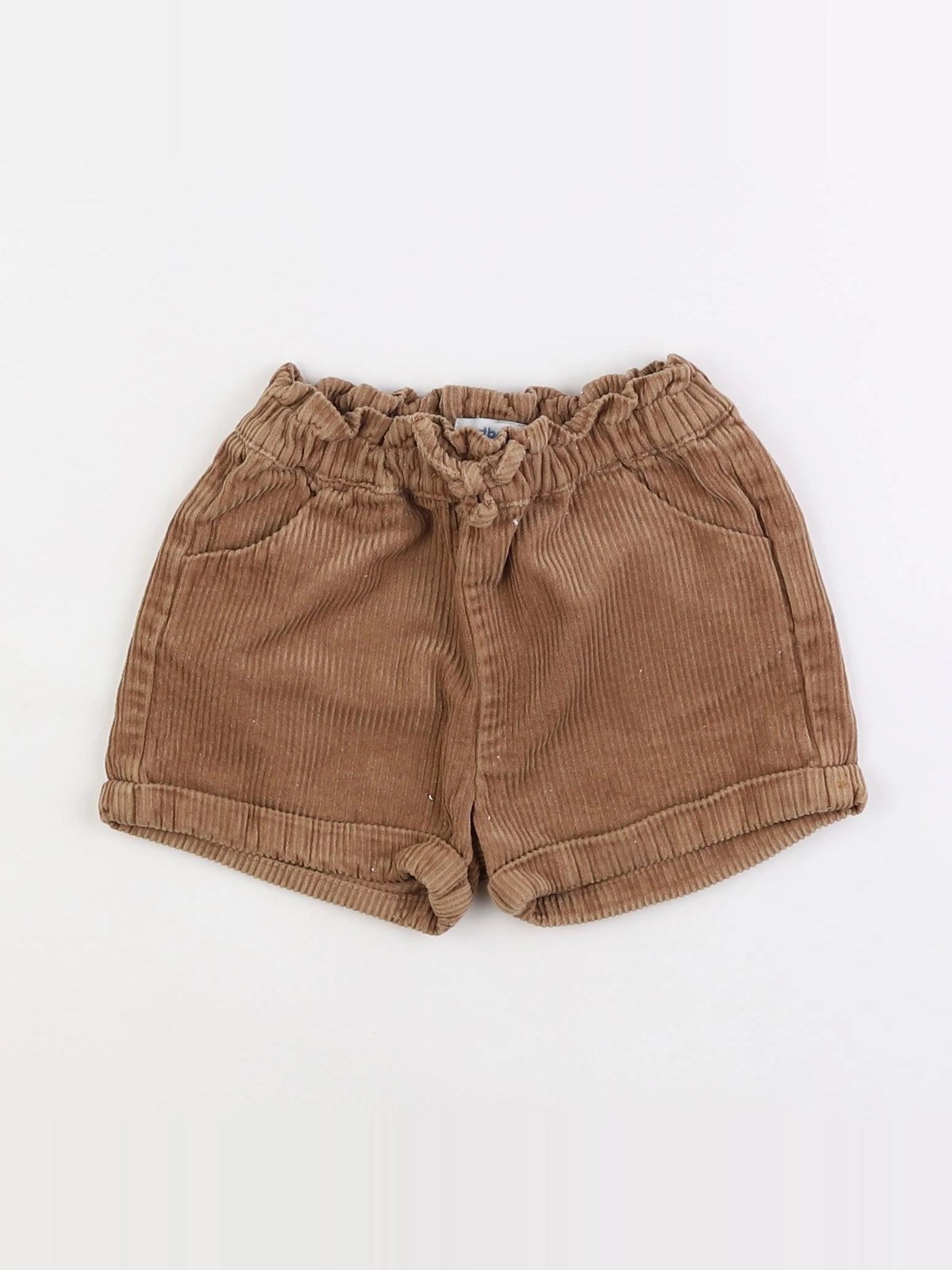 Vertbaudet - short marron - 2 ans