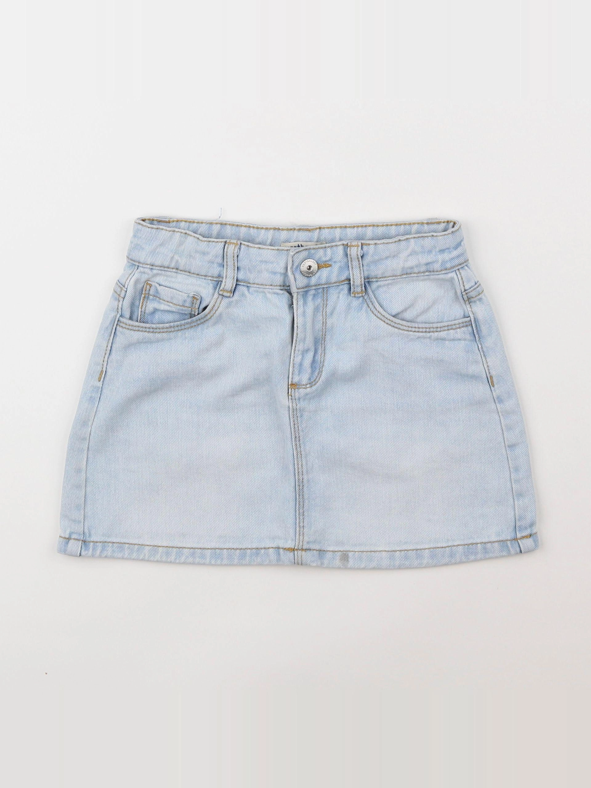 Vertbaudet - jupe bleu - 7 ans