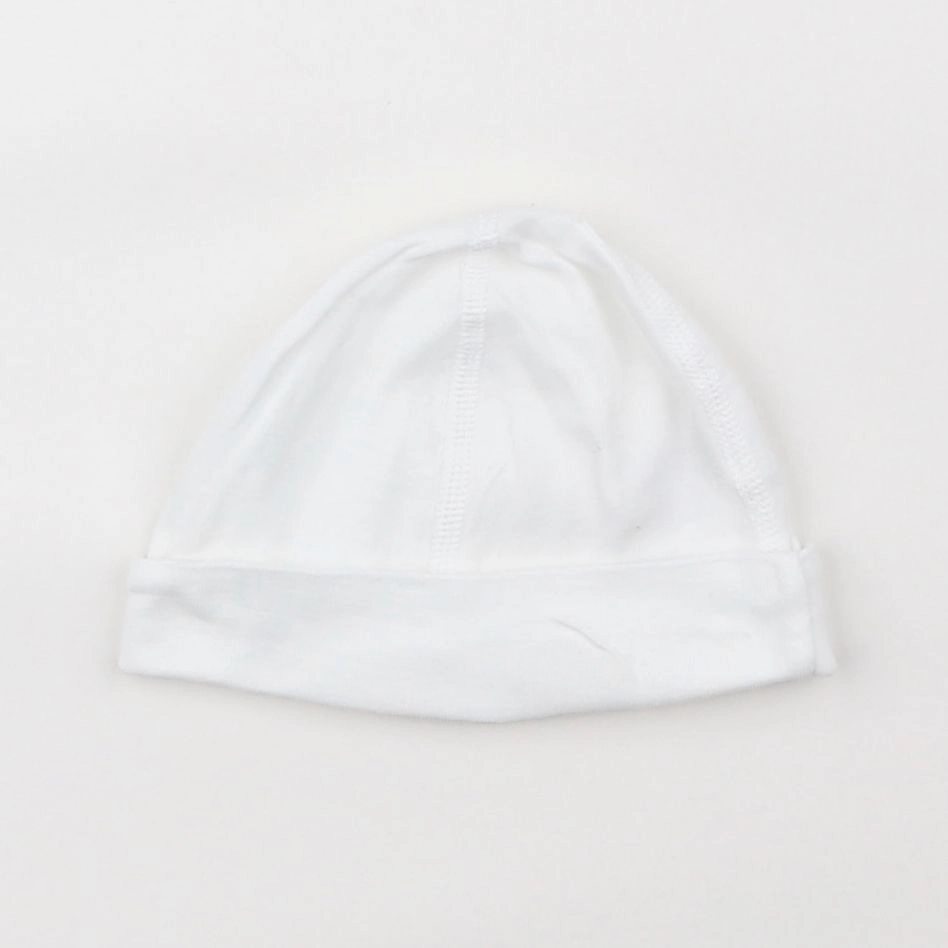 Petit Bateau - bonnet blanc - 3/6 mois