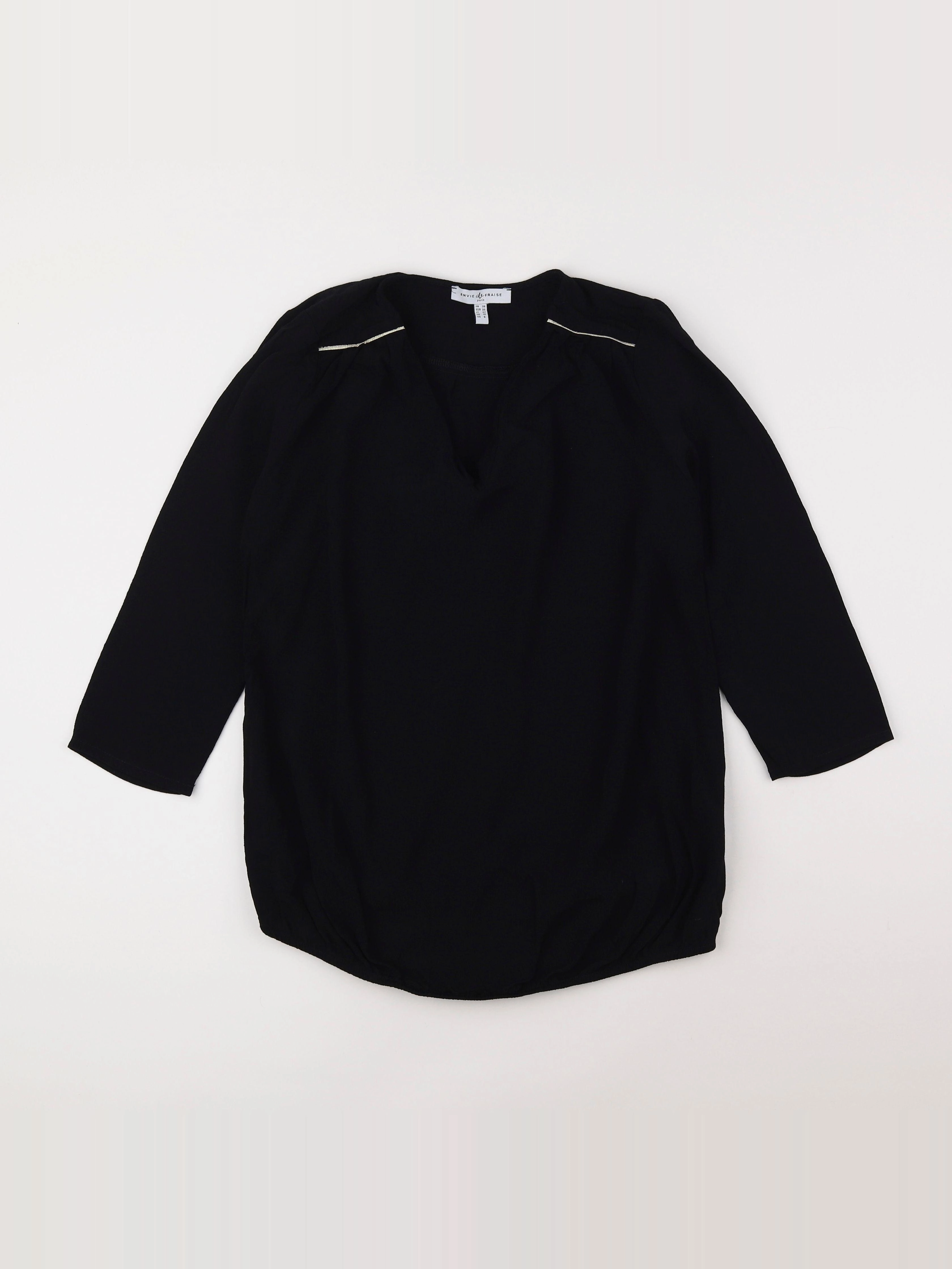 Envie de fraise - blouse grossesse noir - 38