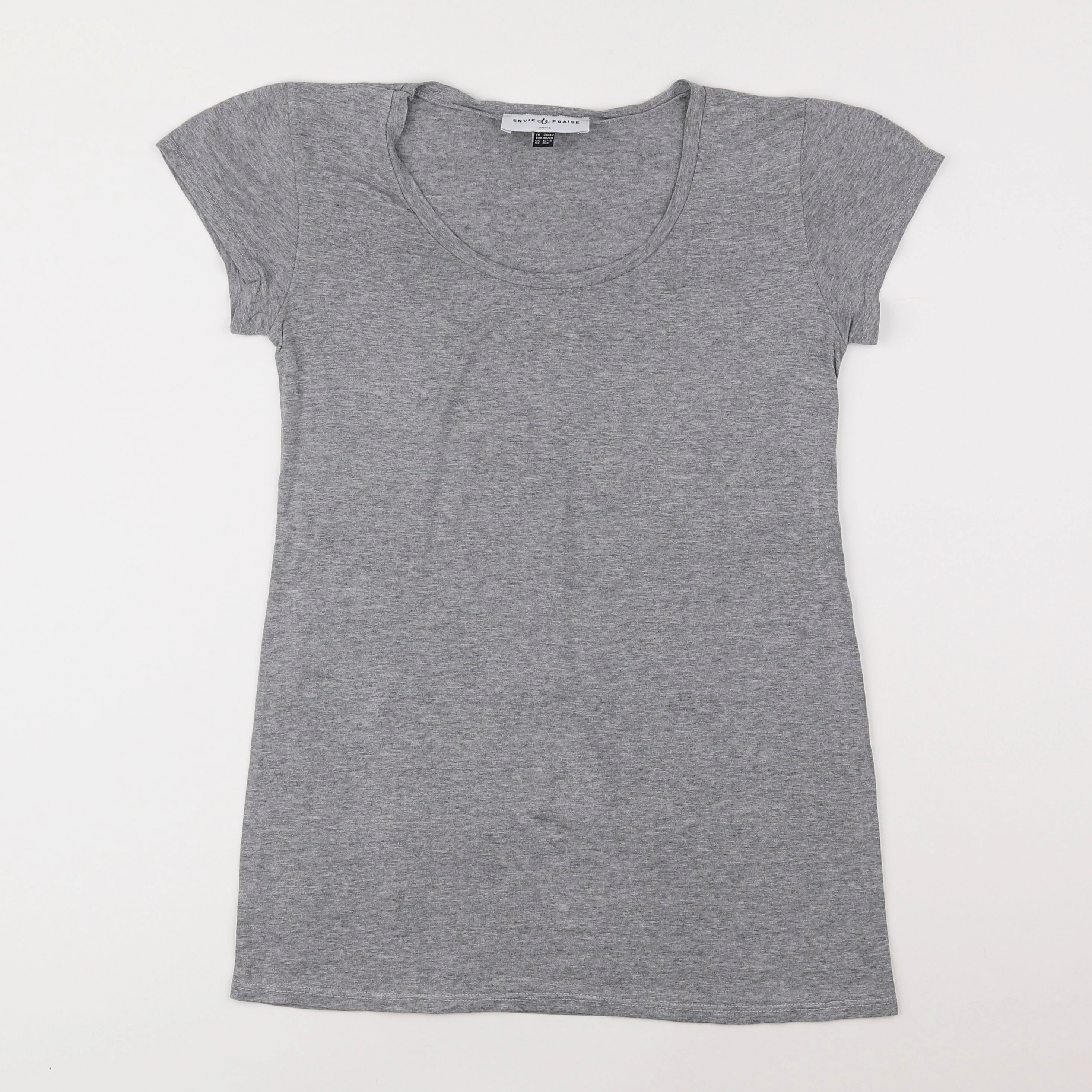 Envie de fraise - tee-shirt grossesse gris - 38 à 40