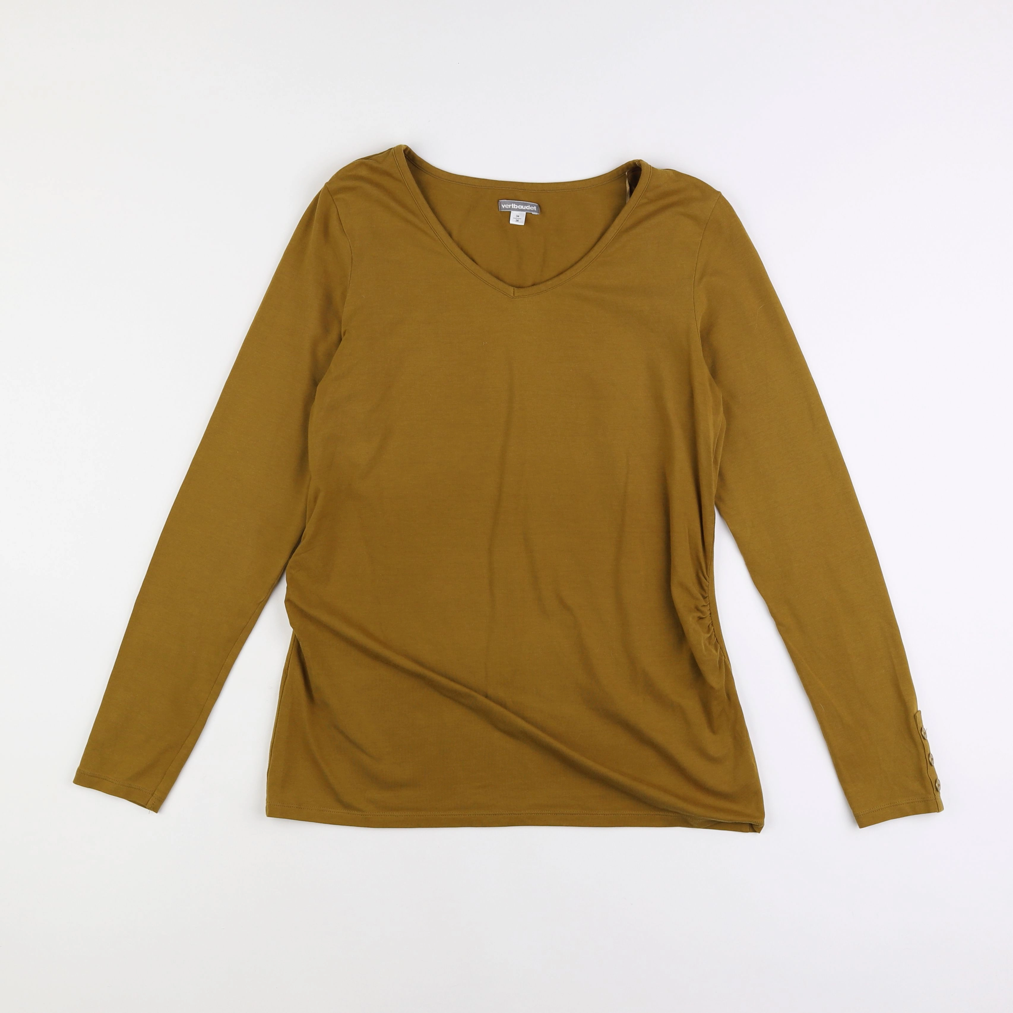 Vertbaudet - tee-shirt grossesse marron - 34 à 36