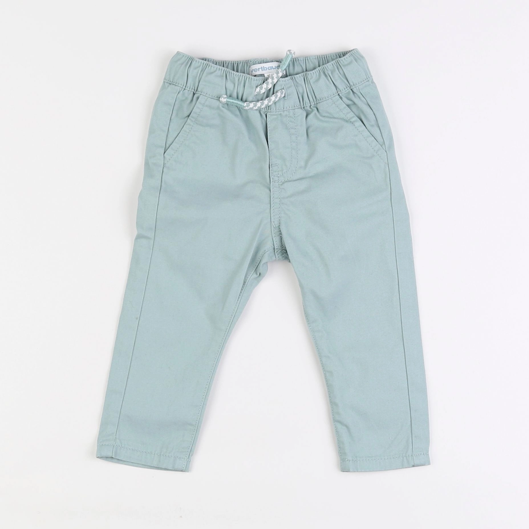Vertbaudet - pantalon bleu - 6 mois
