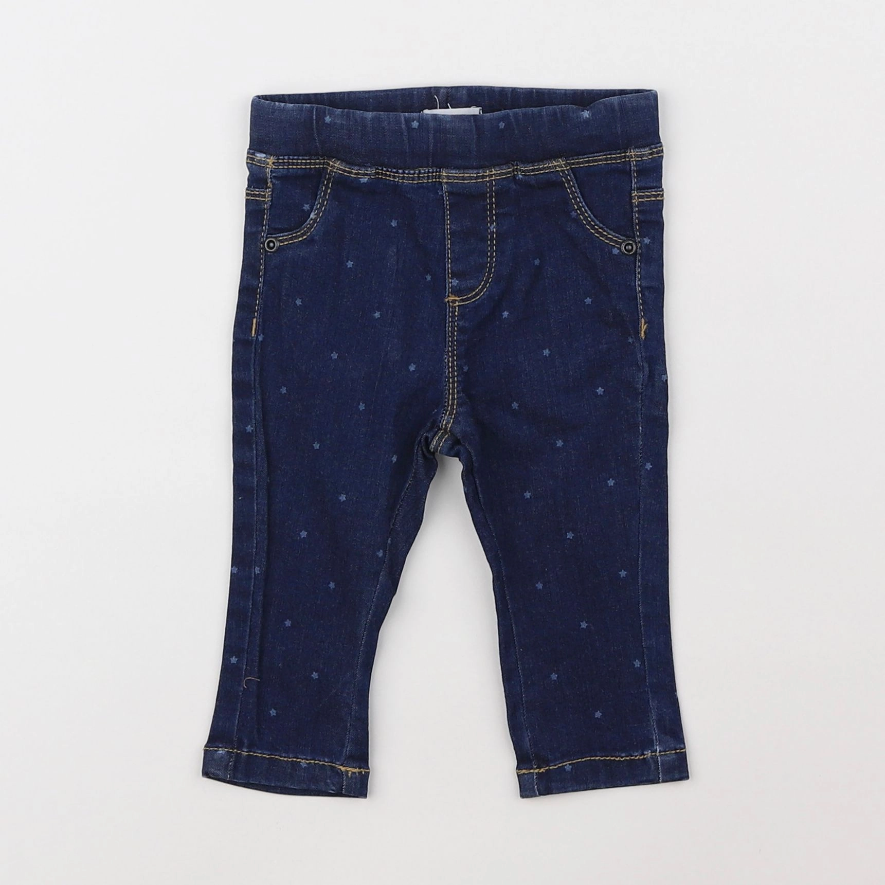 Vertbaudet - jegging bleu - 6 mois