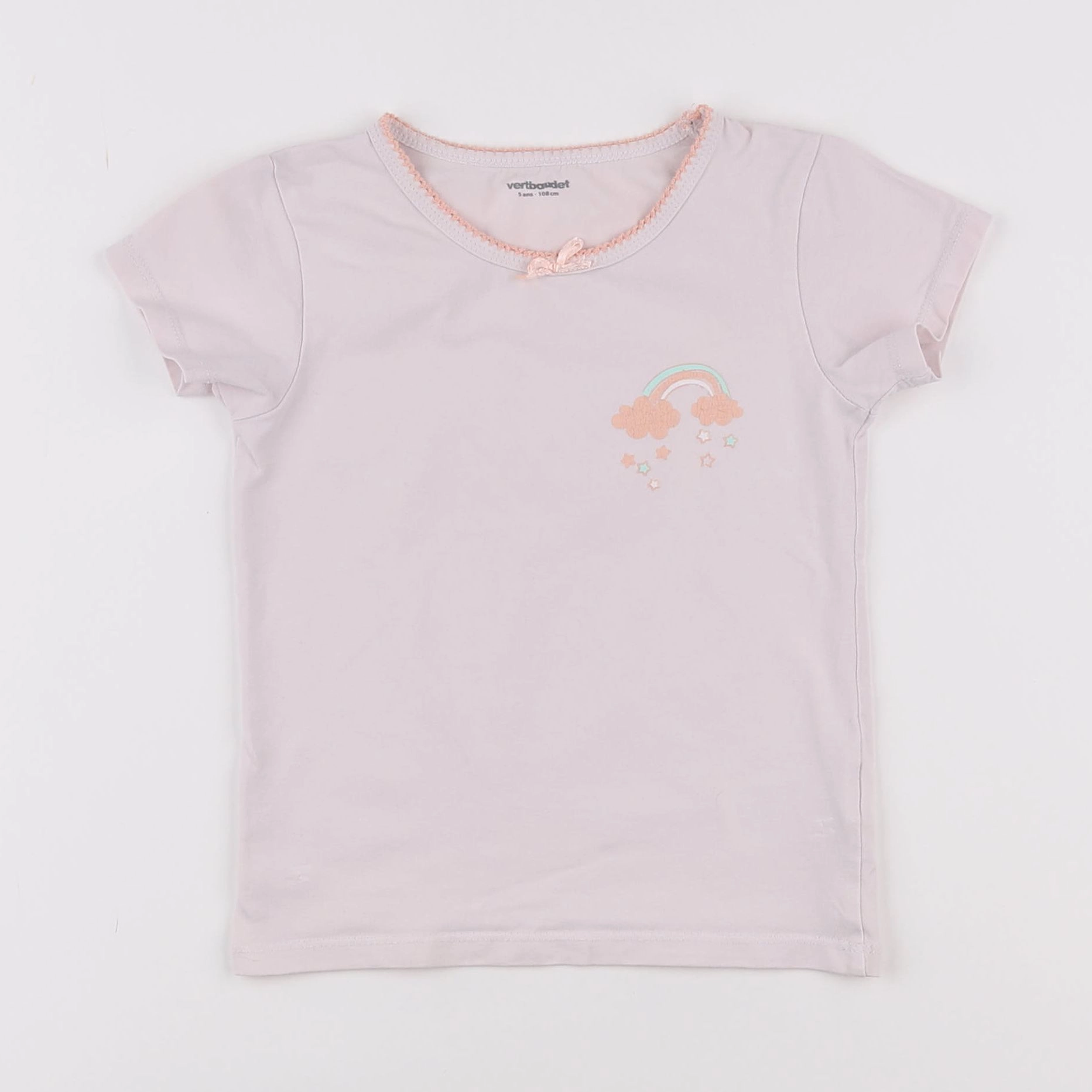 Vertbaudet - maillot de corps rose - 5 ans