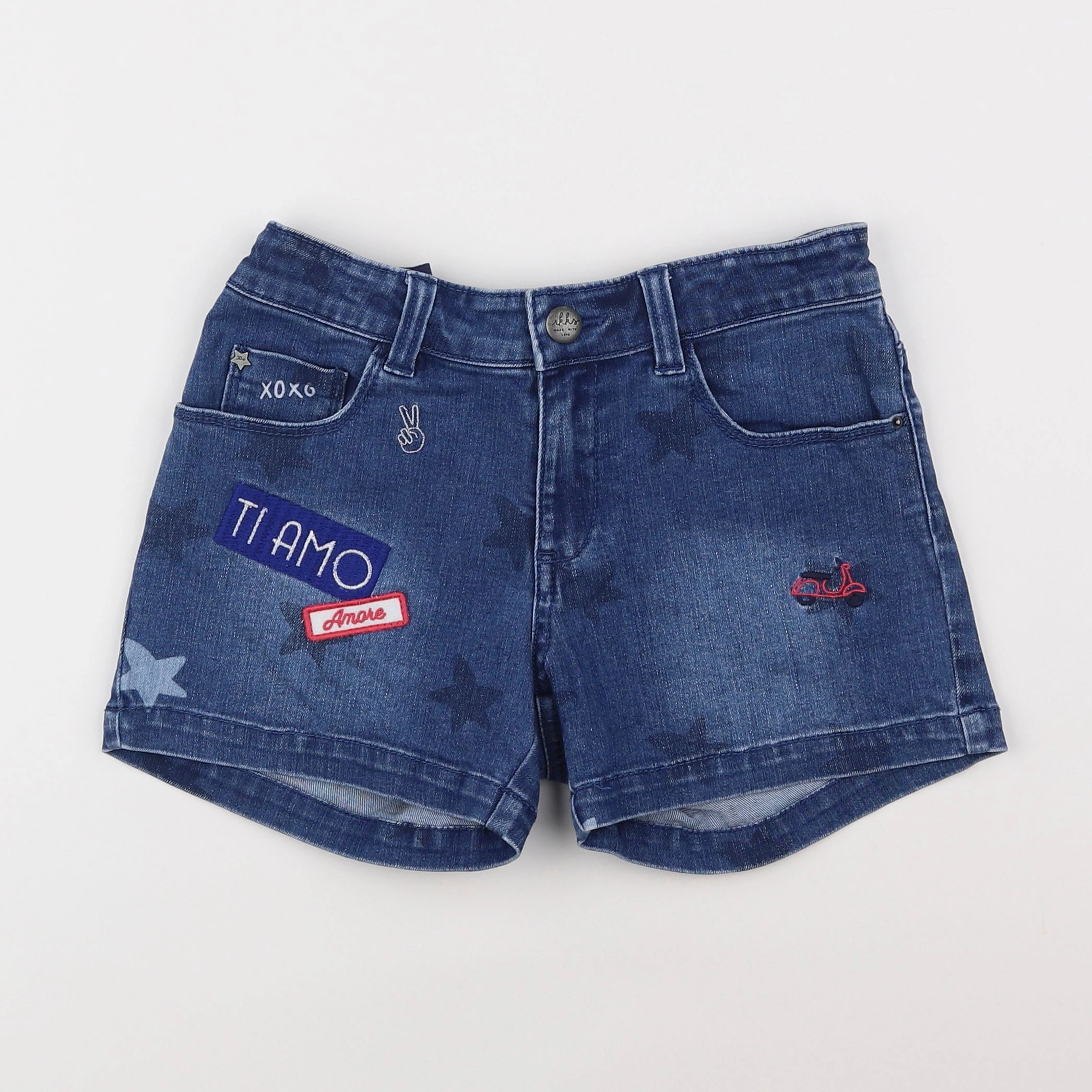 IKKS - short bleu - 10 ans