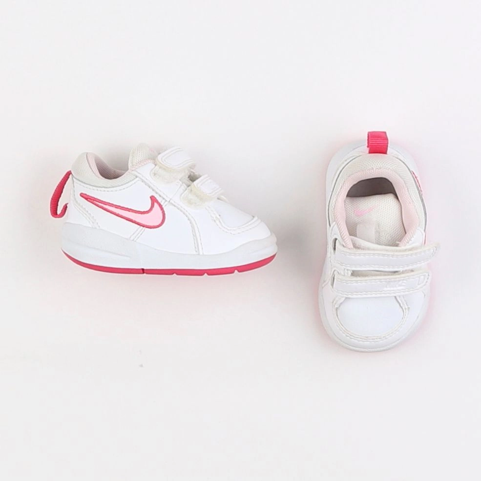 Nike - baskets blanc, rose - pointure 17