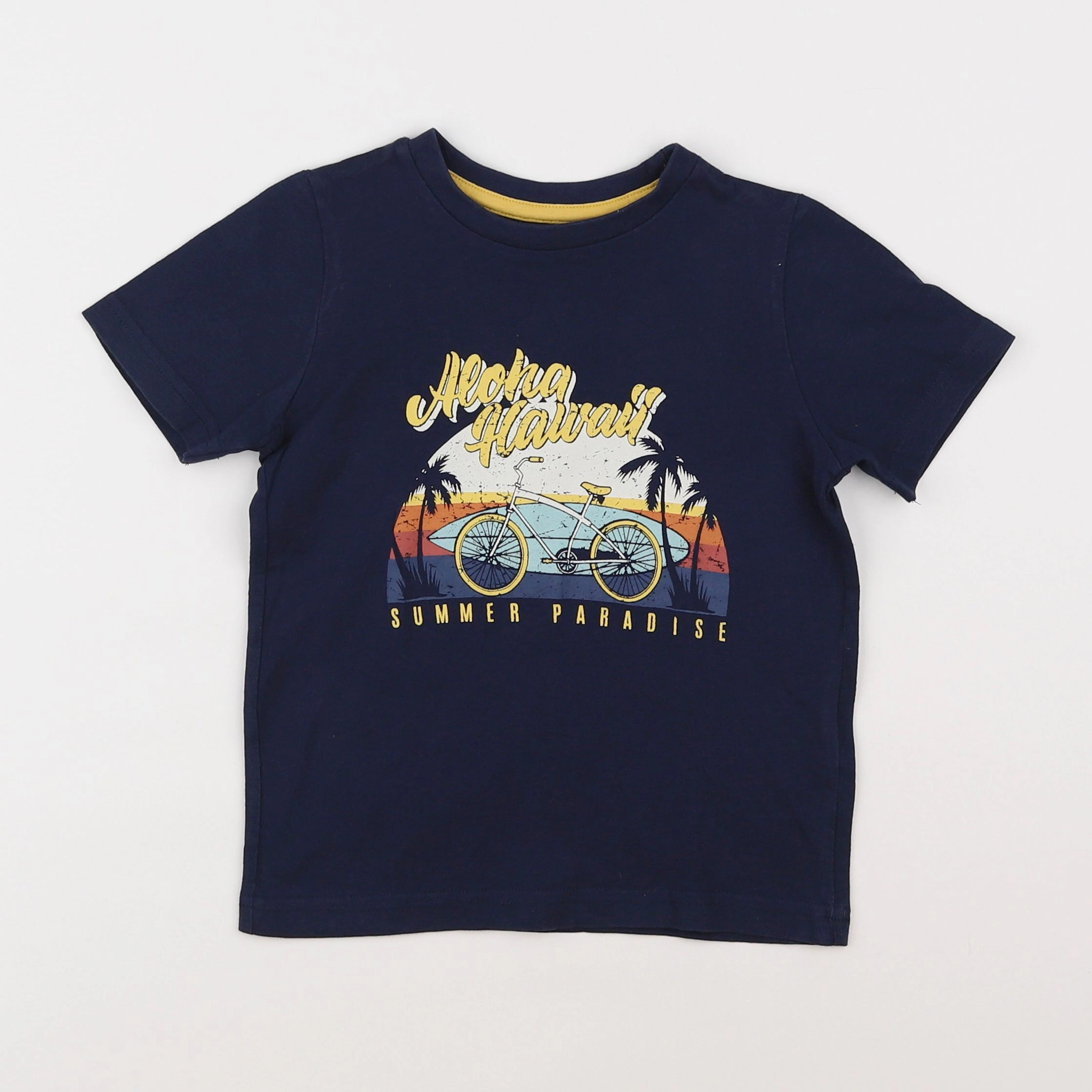 Vertbaudet - tee-shirt bleu - 5 ans