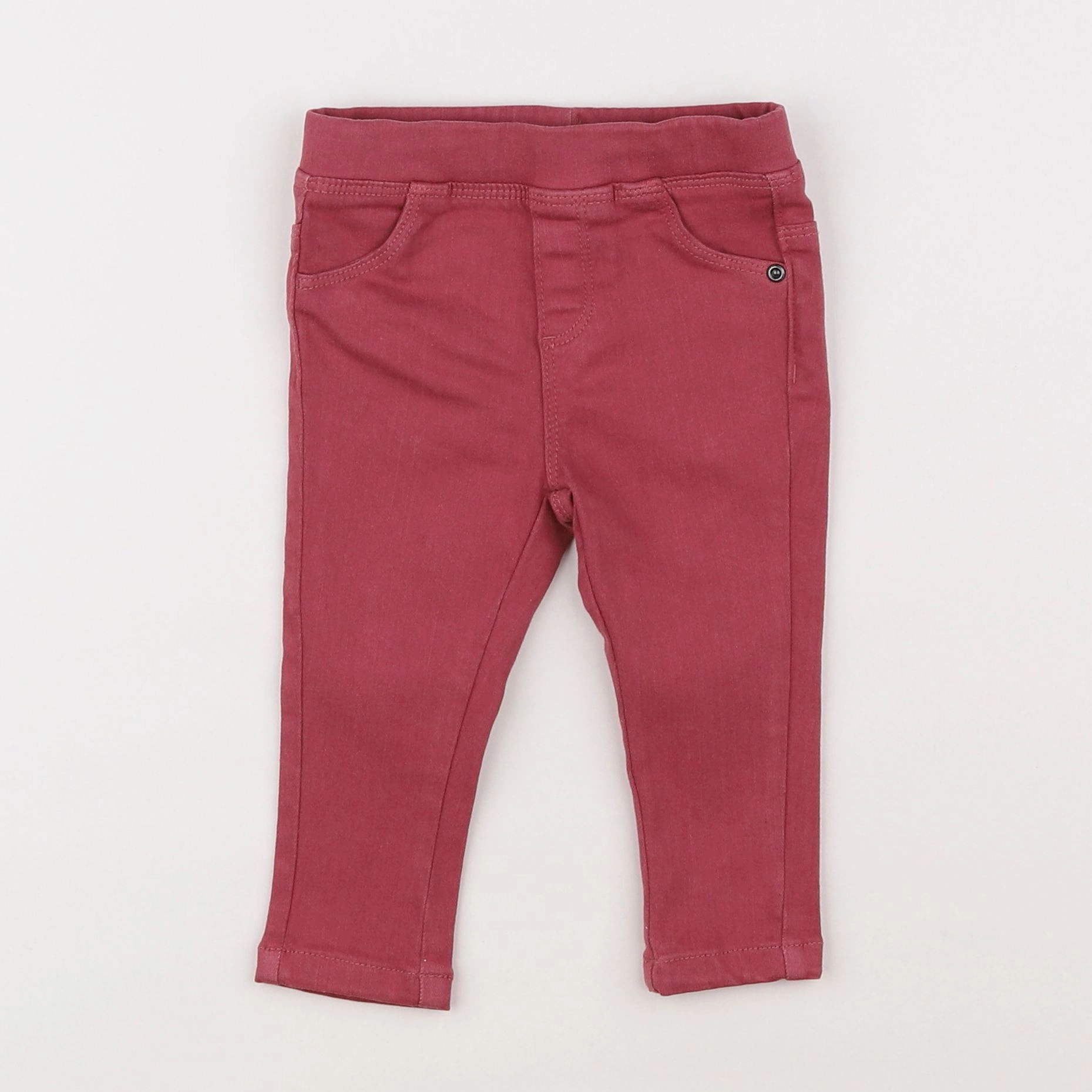 Vertbaudet - jegging rose - 9 mois