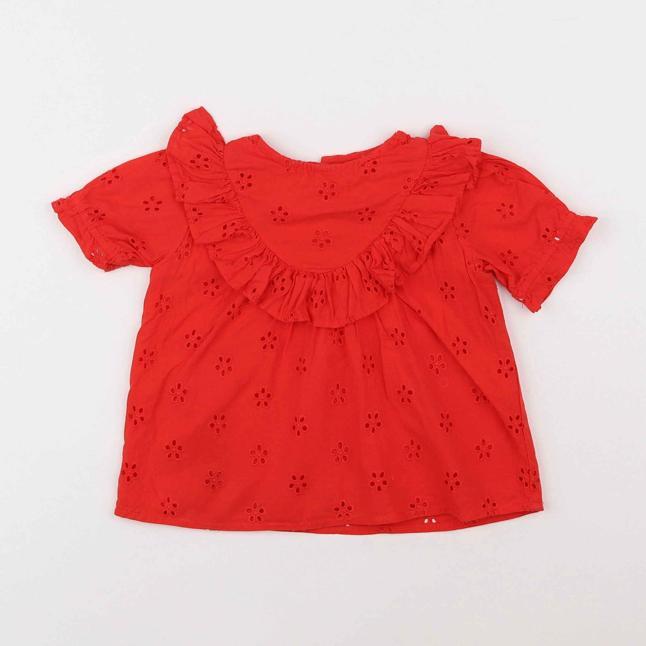 Vertbaudet - blouse rouge - 10 ans