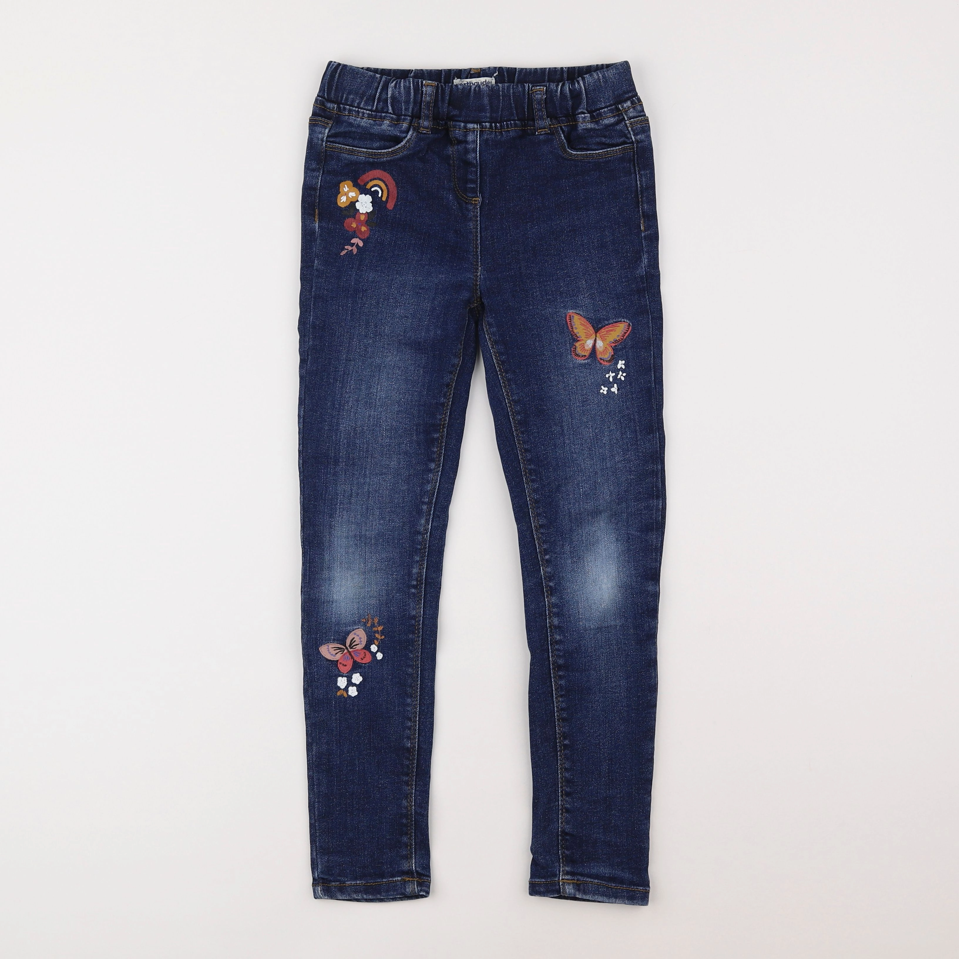 Vertbaudet - jegging bleu - 8 ans