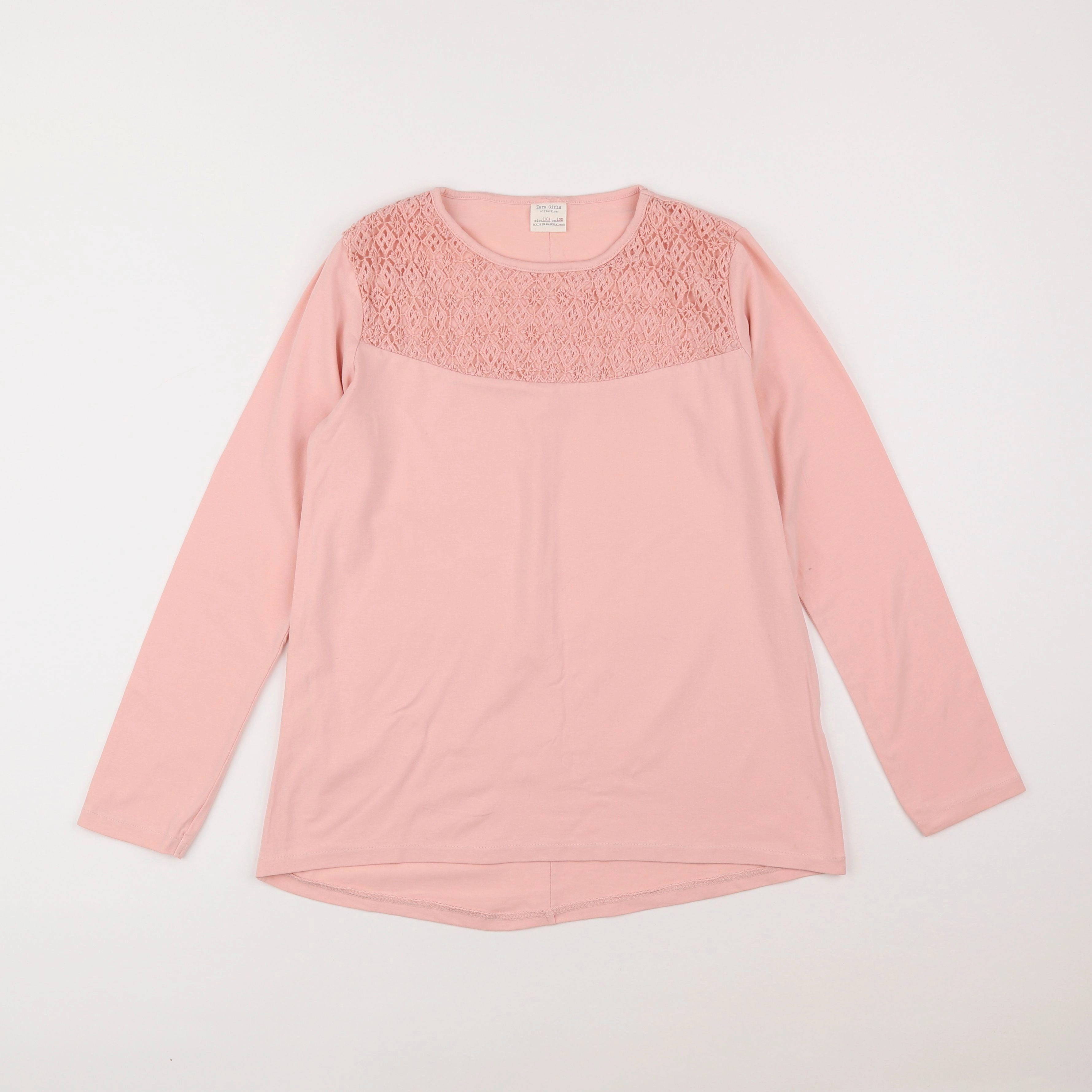 Zara - tee-shirt rose - 11/12 ans