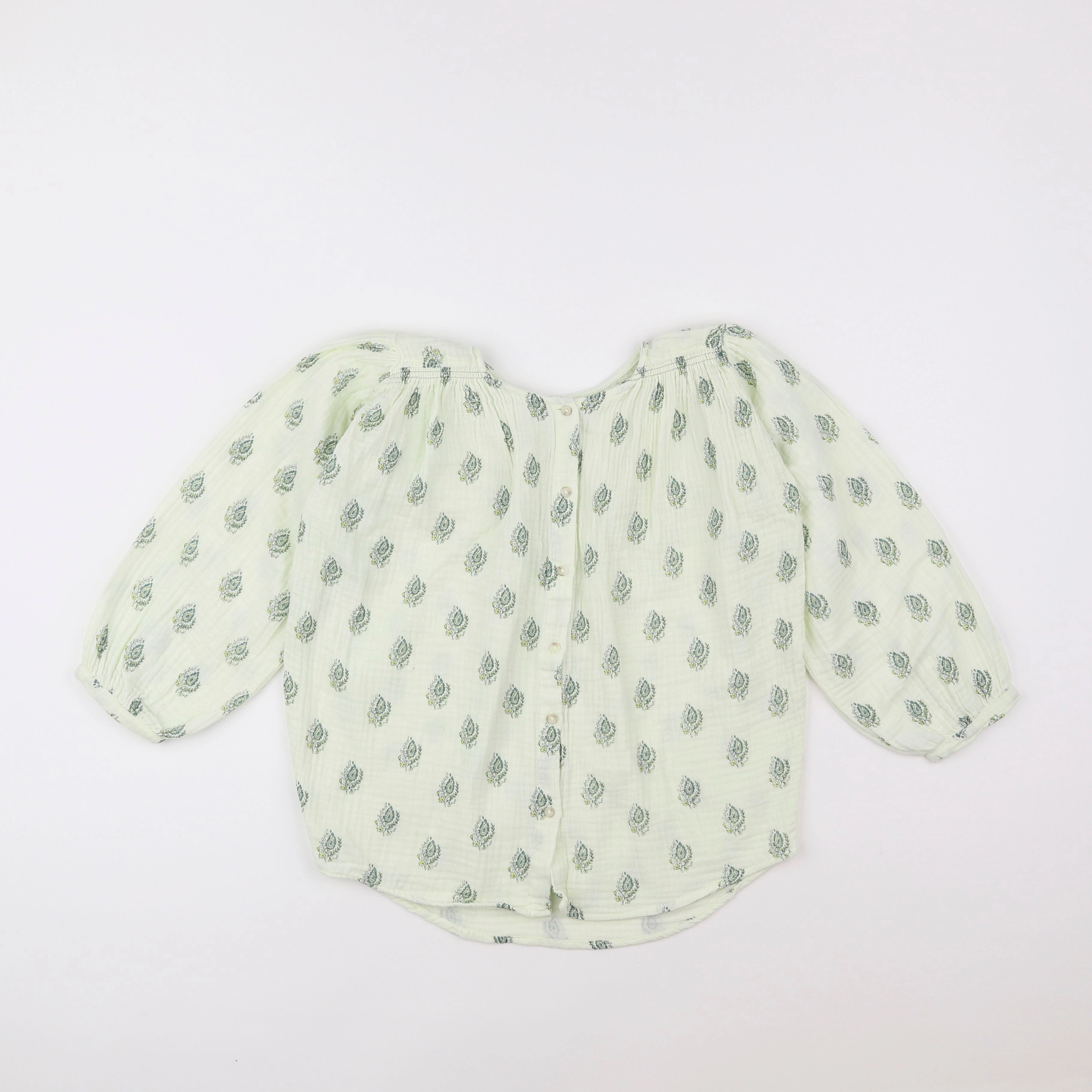 Zara - blouse vert - 8 ans