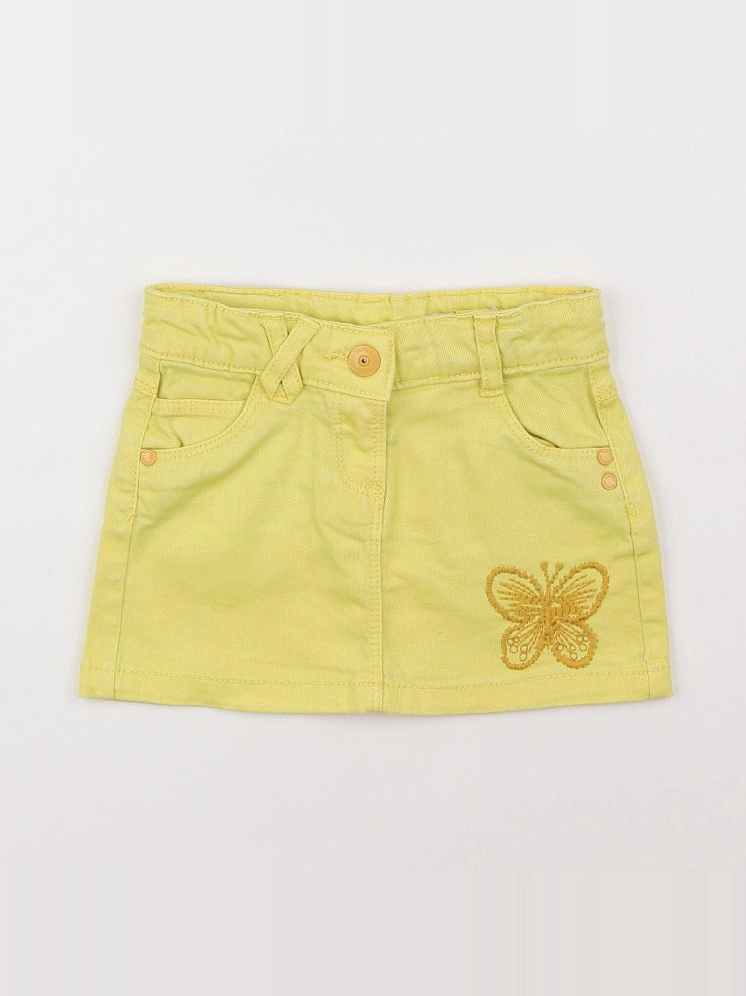 Vertbaudet - jupe jaune - 2 ans