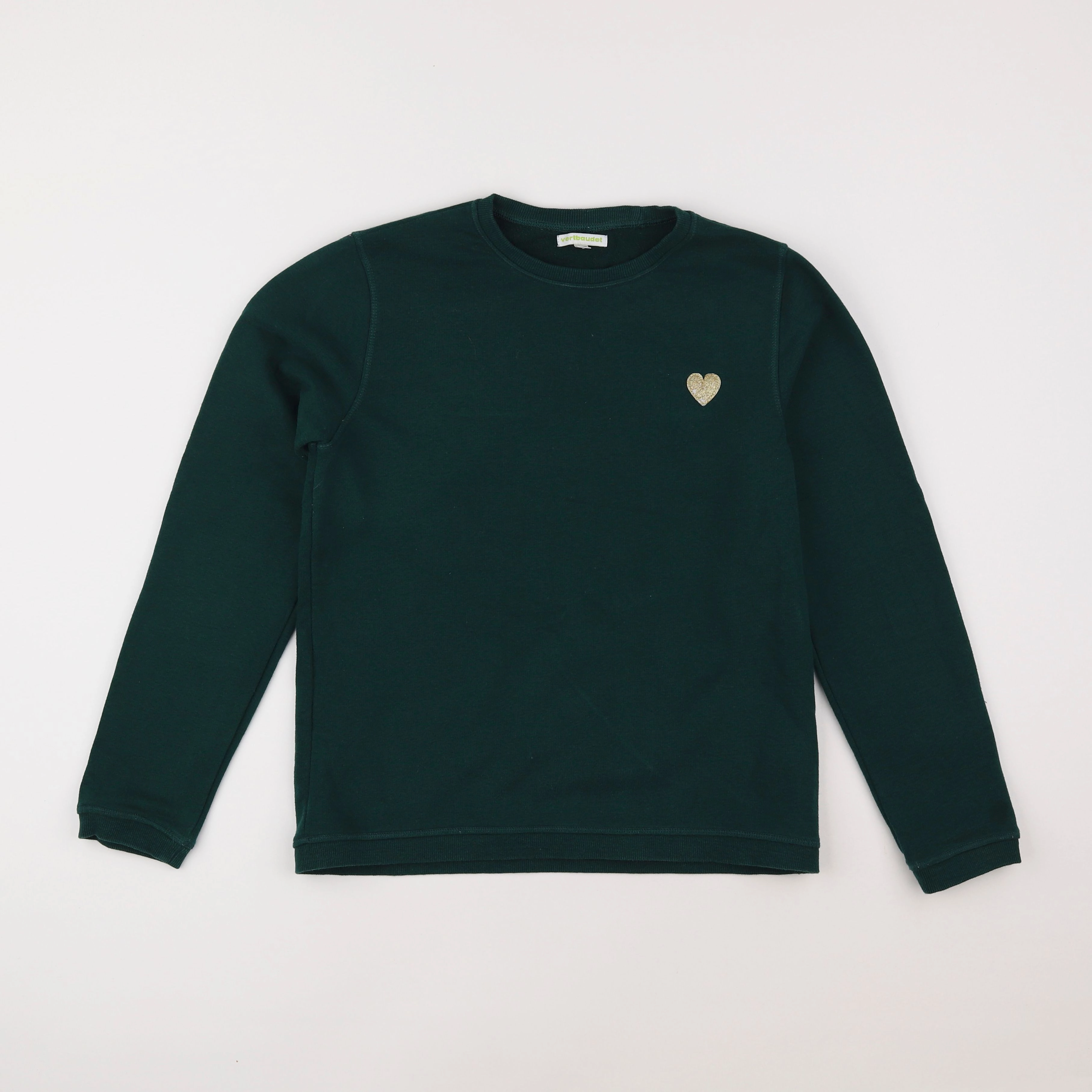 Vertbaudet - sweat vert - 14 ans